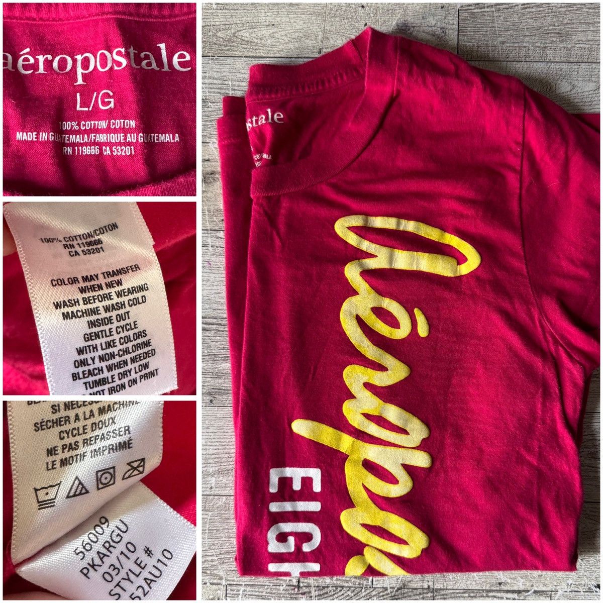 Aeropostale Retro, Aero, Slim Fit, Women’s Logo Cotton Tee Size L / US 10 / IT 46 - 5 Thumbnail
