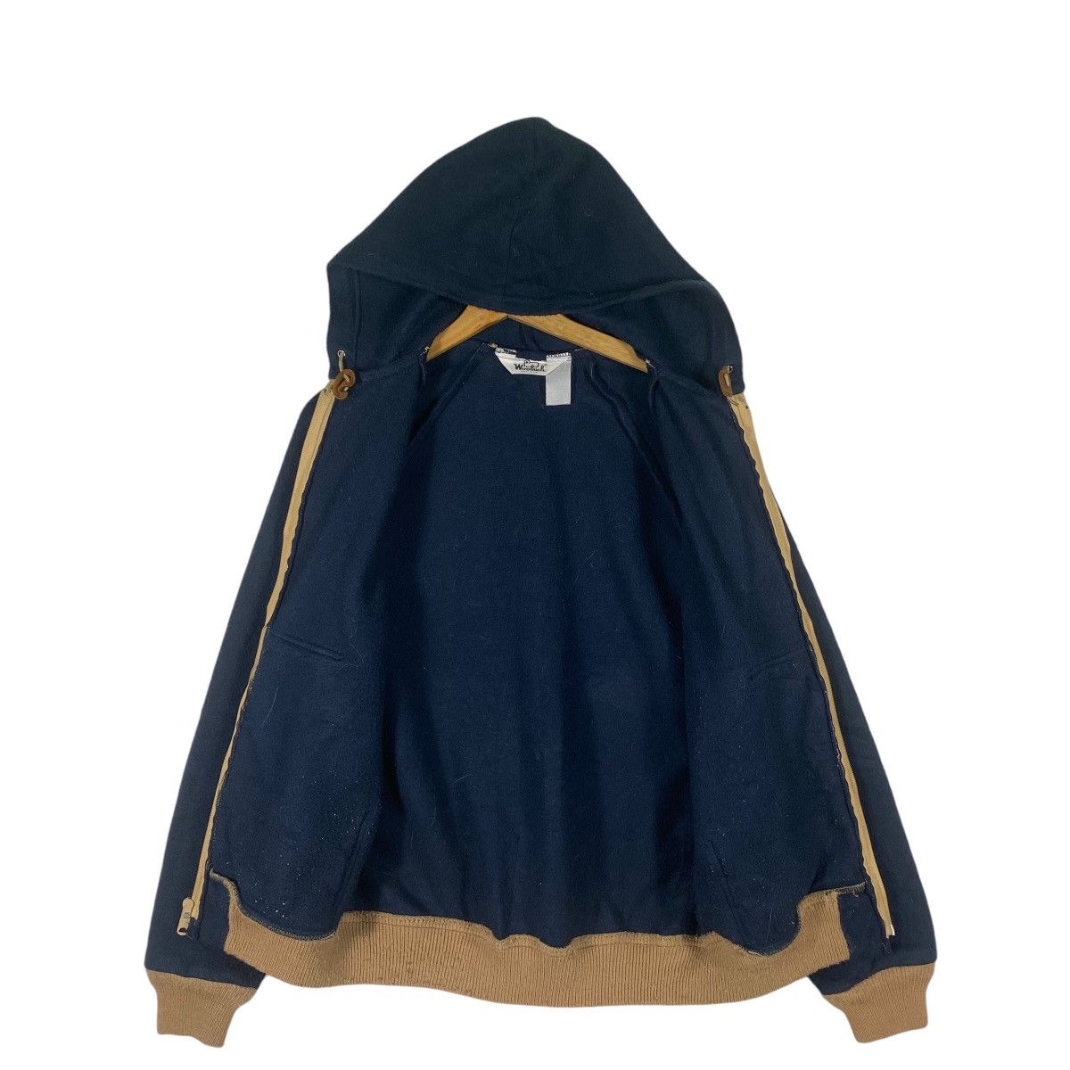 Vintage × Woolrich Woolen Mills Vintage 70s Woolrich Fleece Hoodie Zipper M Size Size US M / EU 48-50 / 2 - 5 Thumbnail