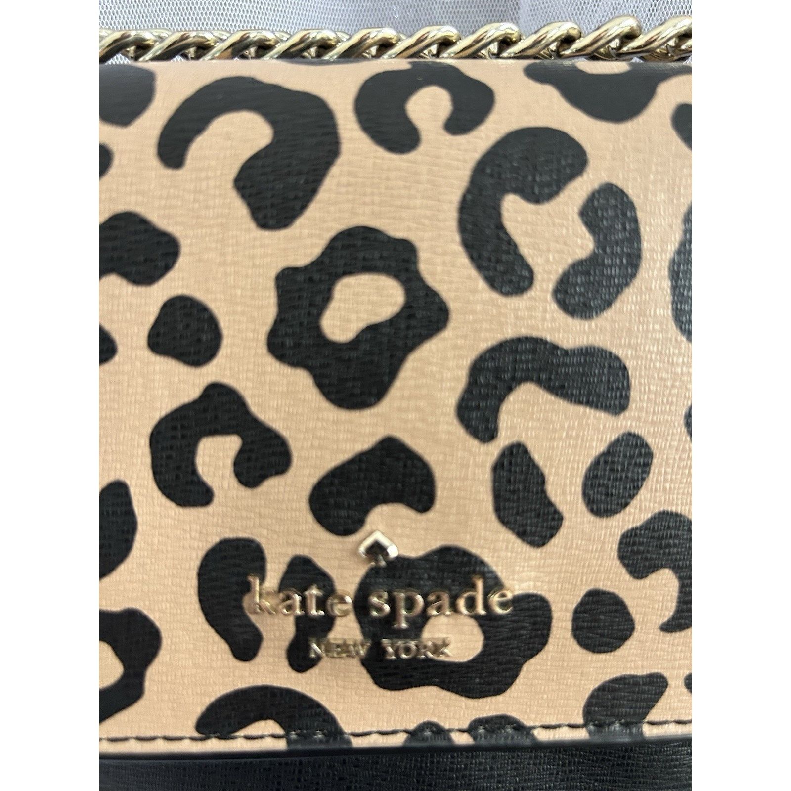 Kate Spade Kate Spade Leopard Print Leather Remi Crossbody Bag Black Size ONE SIZE - 15 Thumbnail
