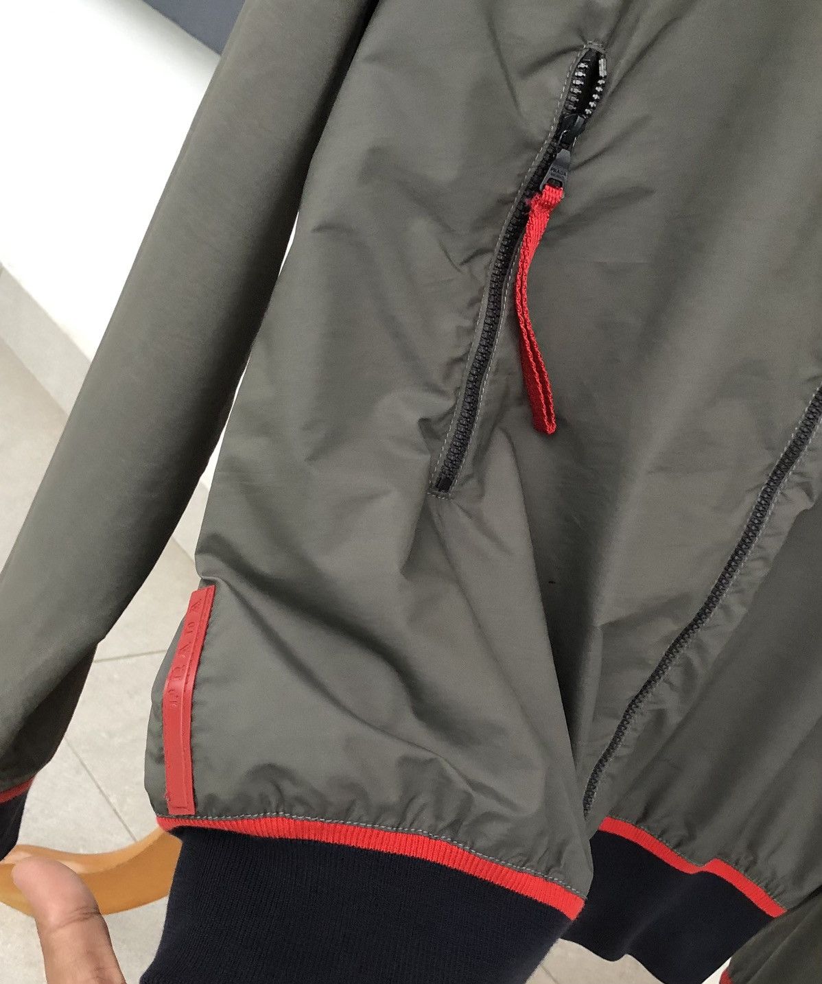 Prada Prada Sport SS00 Stash Pocket Nylon Zip Up Bomber Jacket Size US M / EU 48-50 / 2 - 7 Thumbnail