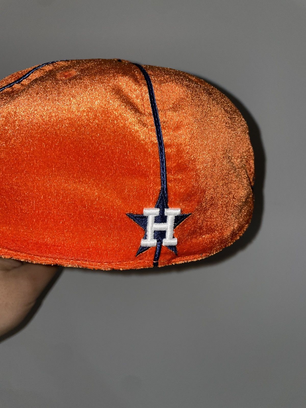 American Needle × MLB VINTAGE Rare Velvet Houston Astros Fitted Sz 7 1/8 New Size ONE SIZE - 3 Thumbnail