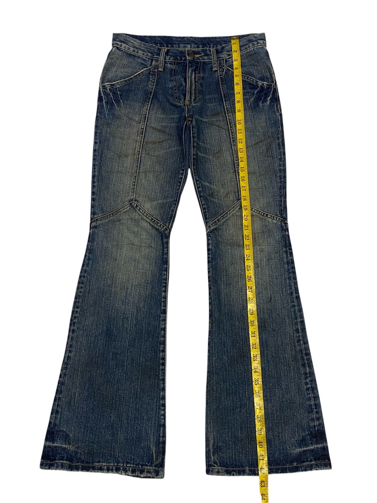 Tornado Mart 💃Tornado Mart Mud Wash Backlace Flared Jeans Size US 30 / EU 46 - 16 Thumbnail