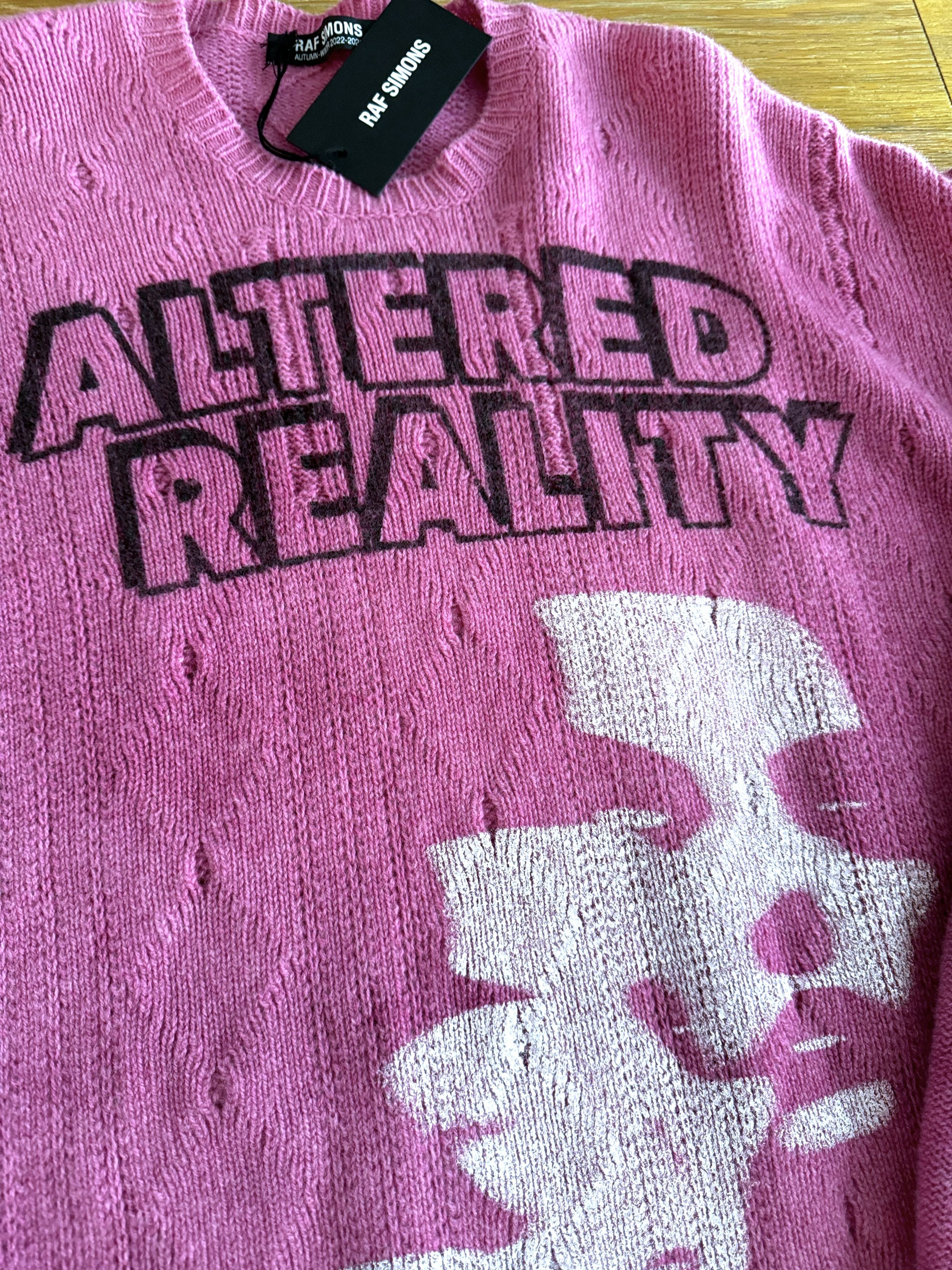 Raf Simons Raf Simons Pink Altered Reality Sweater Knit Merino Wool Size US M / EU 48-50 / 2 - 2 Thumbnail