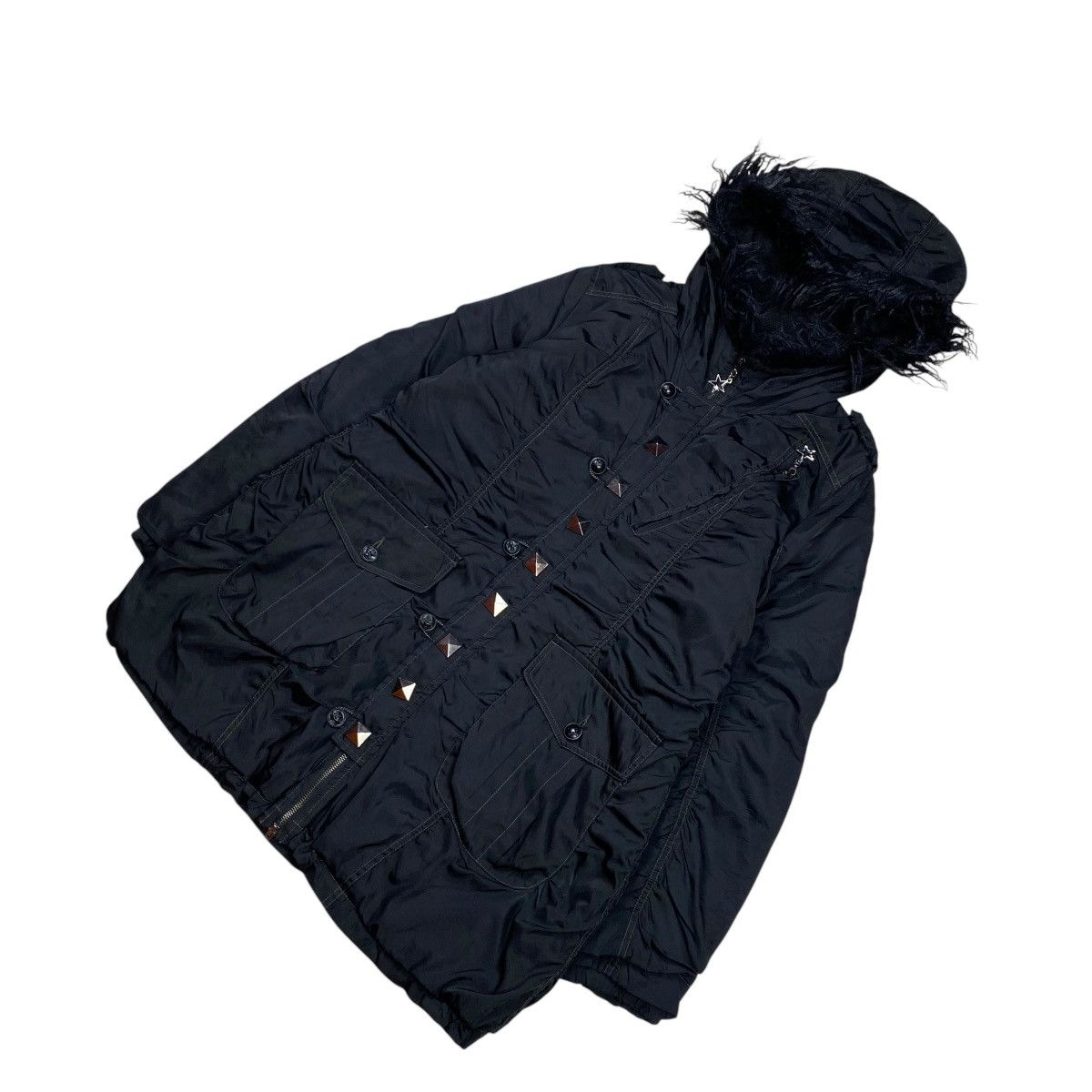 If Six Was Nine Algonquins Studded Fur Parka Jacket Size US M / EU 48-50 / 2 - 4 Thumbnail