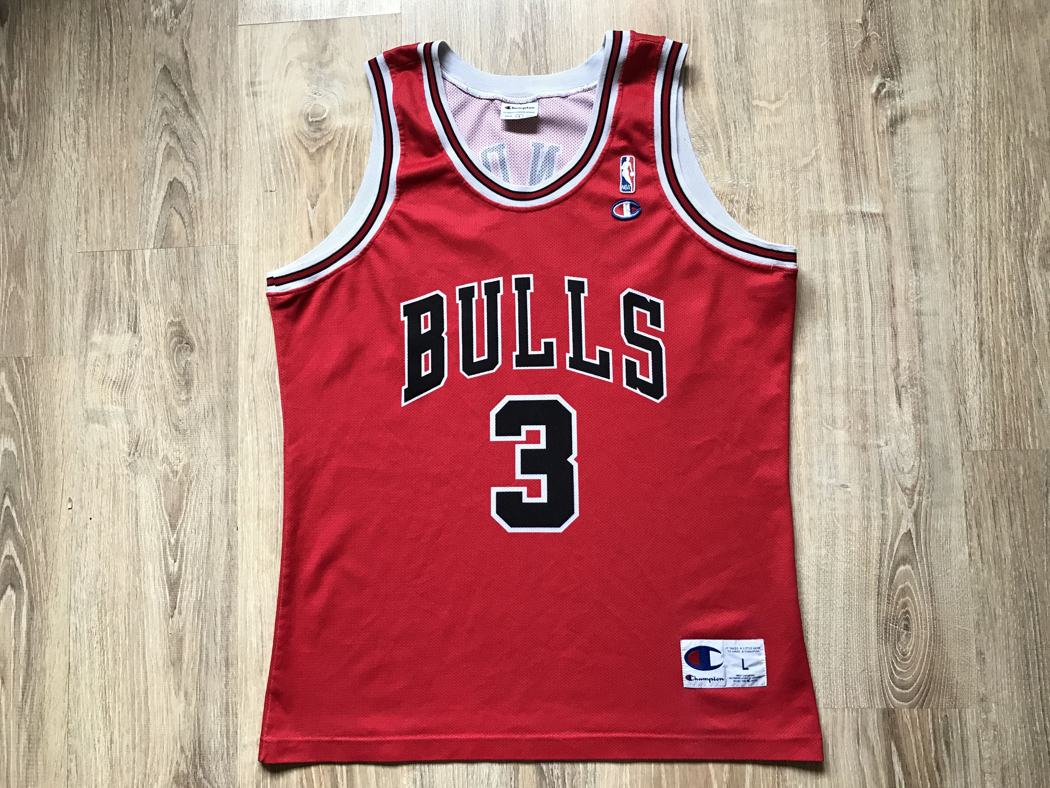 NBA × Vintage Chicago Bulls NBA Champion Jersey #3 Chandler Size US L / EU 52-54 / 3 - 1 Thumbnail