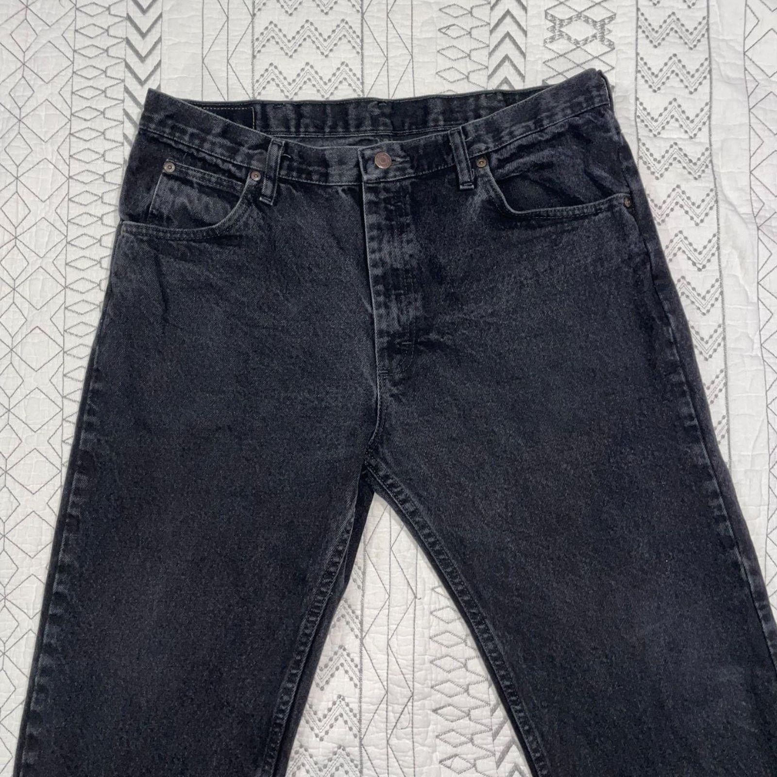 Wrangler Wrangler Five Star Premium Denim Regular Fit Straight Jeans Size US 36 / EU 52 - 2 Thumbnail