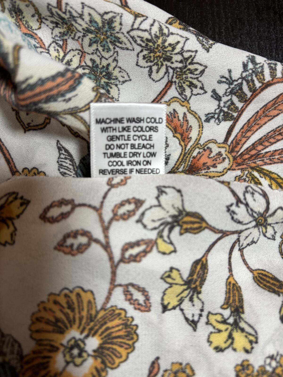 J.Crew Boho Coastal Cottagecore Floral Bell Sleeve Blouse Peasant. Size XL / US 12-14 / IT 48-50 - 10 Thumbnail