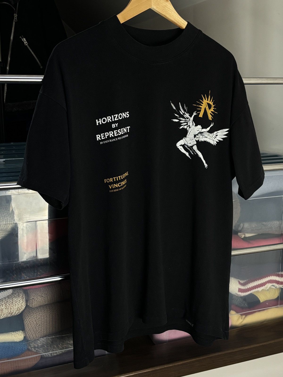 Represent Clo. Represent Clo Icarus Angel Horizons Oversized Tee Size US M / EU 48-50 / 2 - 2 Thumbnail