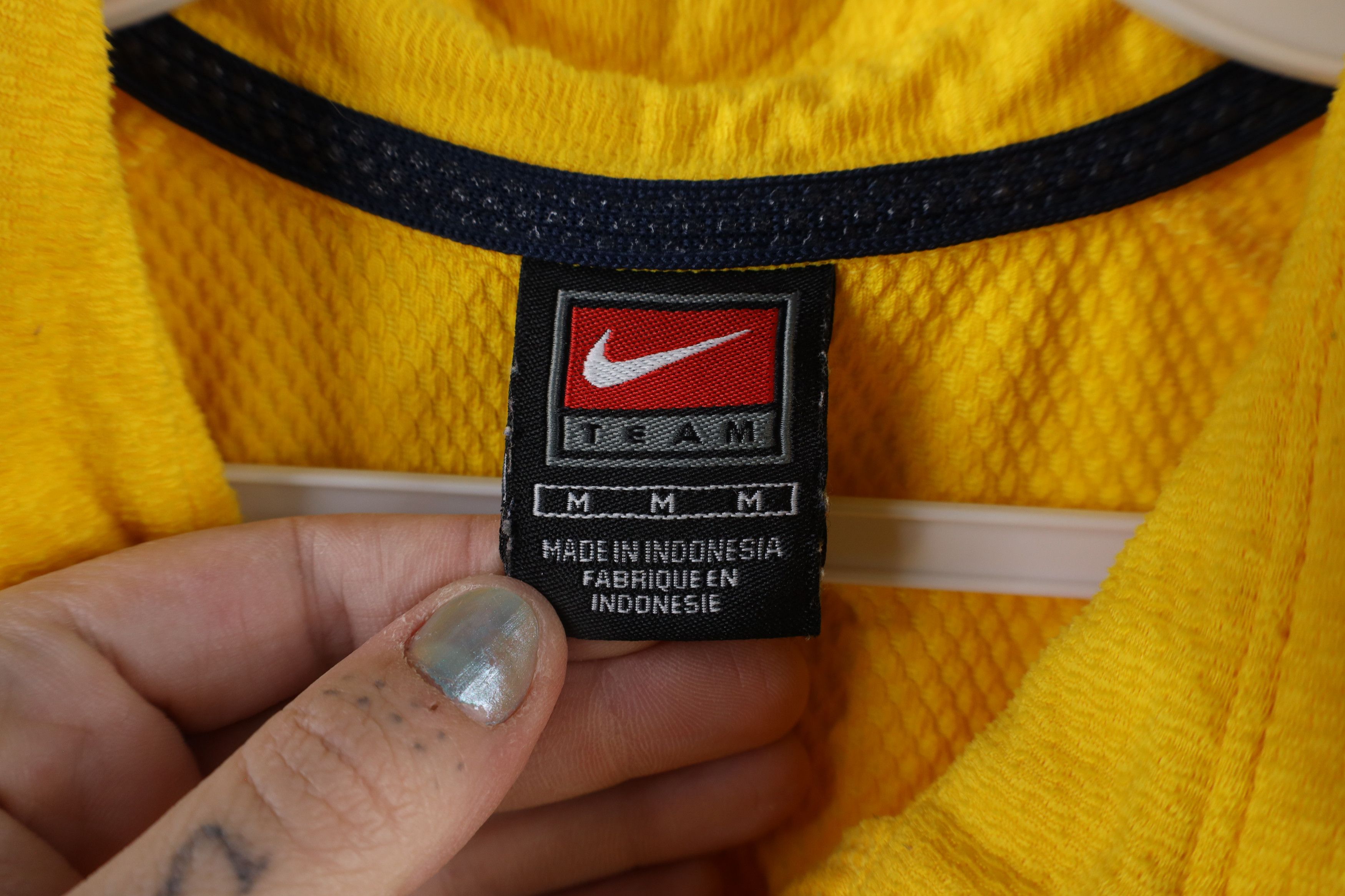 Nike × Vintage Vintage Nike Scott Mini Swoosh University of Michigan Polo Size US M / EU 48-50 / 2 - 10 Thumbnail