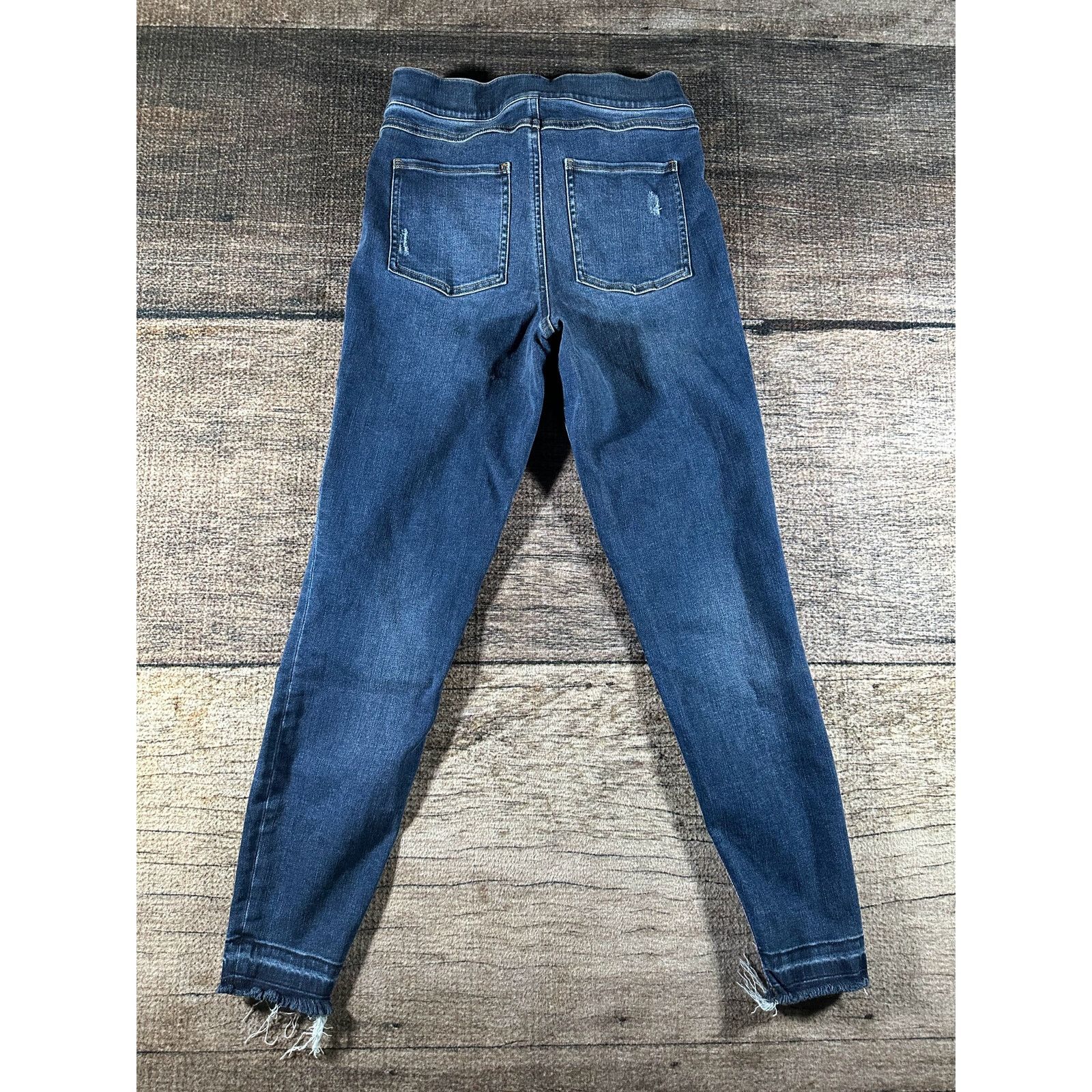 Spanx Spanx Jeans Women’s Medium Blue Skinny High Rise Dark Wash Size 32" / US 10 / IT 46 - 5 Thumbnail