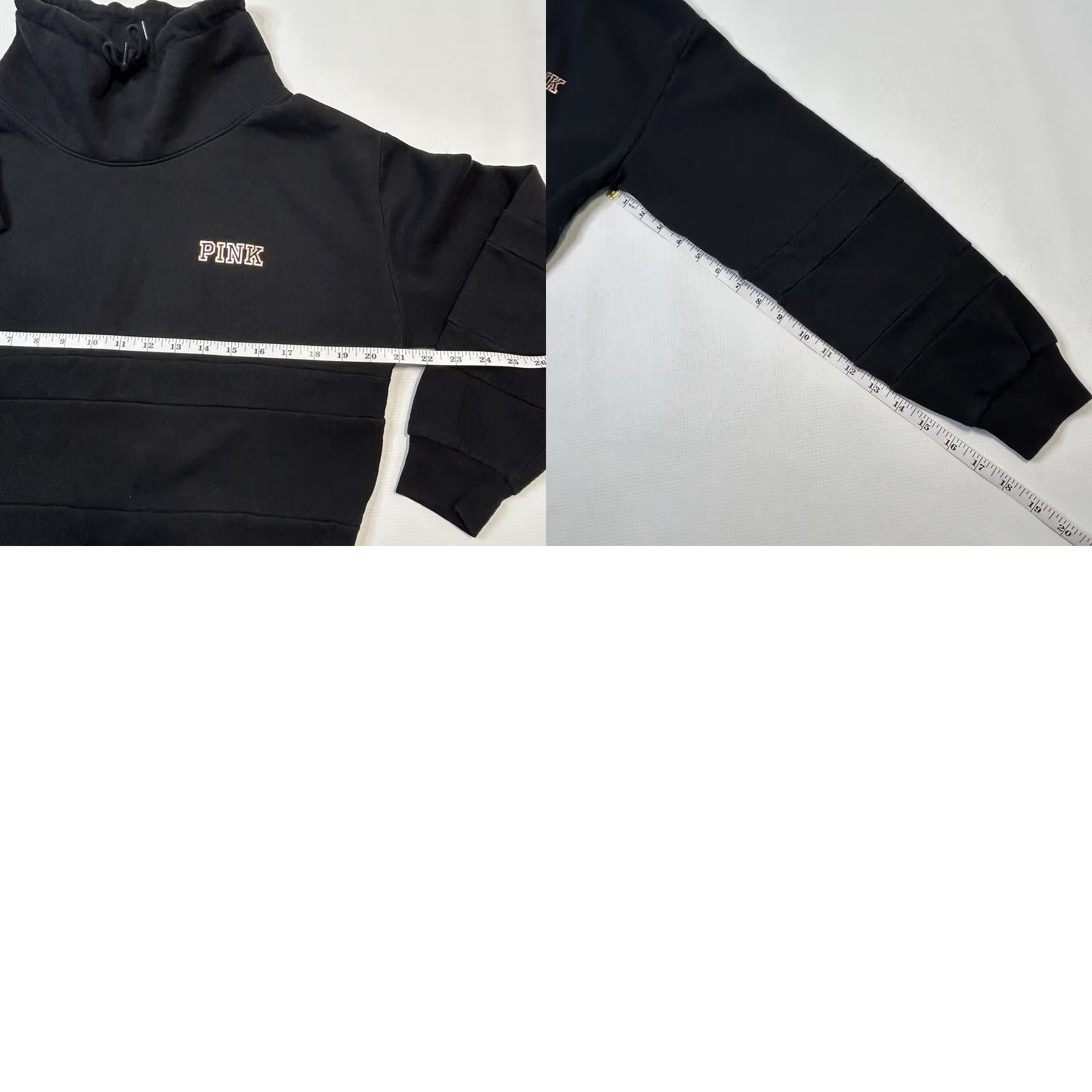 Pinko VINTAGE Victoria's Secret PINK Sweatshirt Cowl Neck Black Dolman Sleeve Mens? Size S / US 4 / IT 40 - 8 Thumbnail