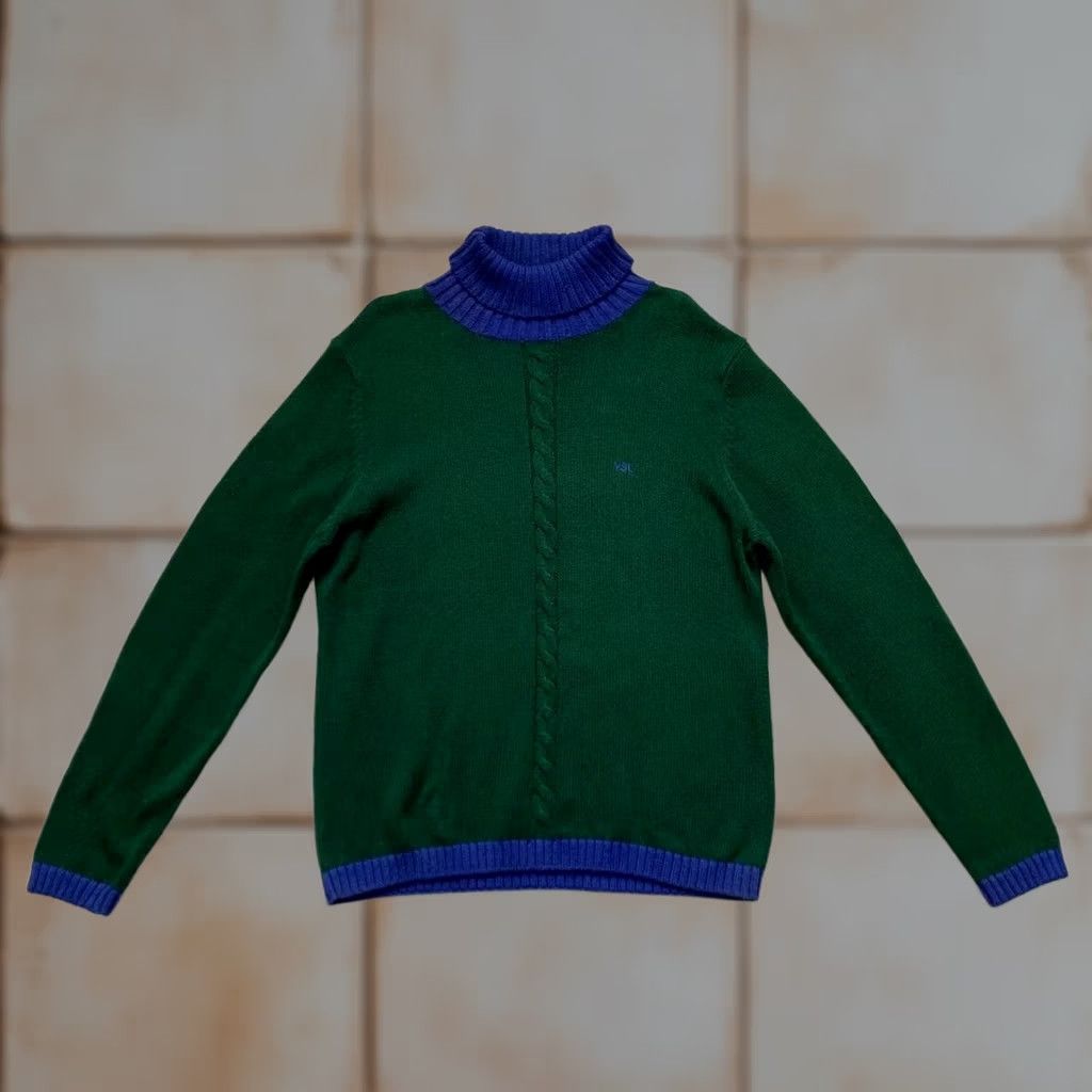Yves Saint Laurent SAINT LAURENT MEN GREEN KNIT SWEATER YSL SWEATSHIRT M Adult Crew Neck Pullover Size US M / EU 48-50 / 2 - 1 Thumbnail