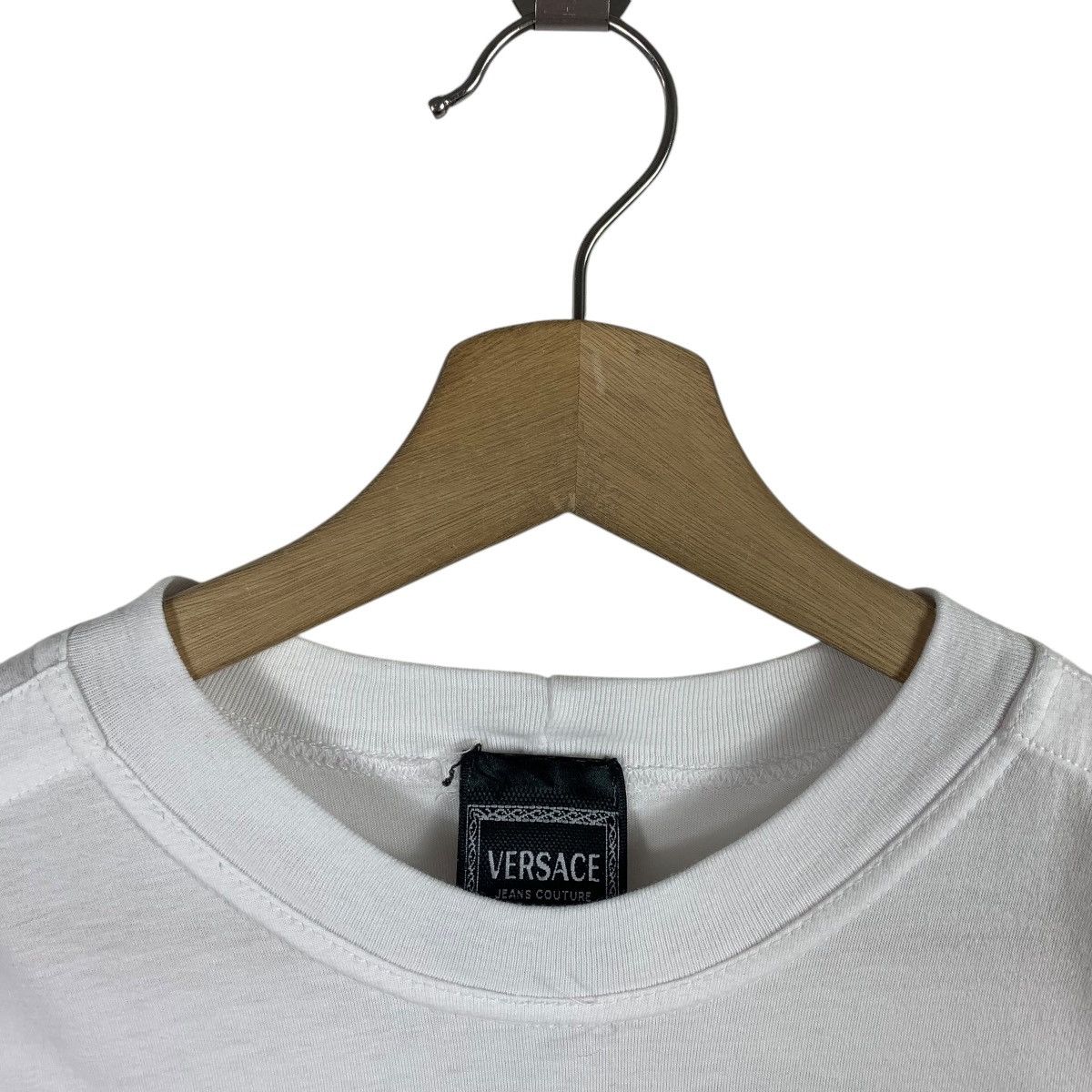 Versace × Vintage Vintage VERSACE JEANS Couture big spellout logo tee Size US M / EU 48-50 / 2 - 5 Thumbnail