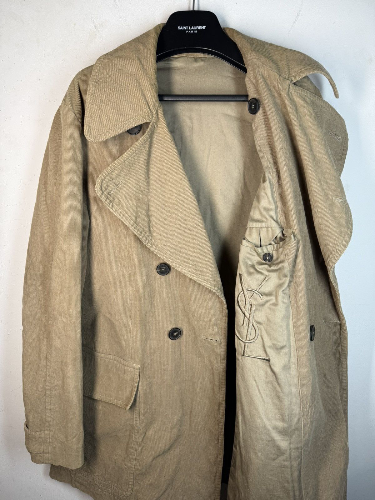 Yves Saint Laurent Corduroy YSL Jacket Italy Rive Gauche Double Breasted Size US L / EU 52-54 / 3 - 19 Thumbnail