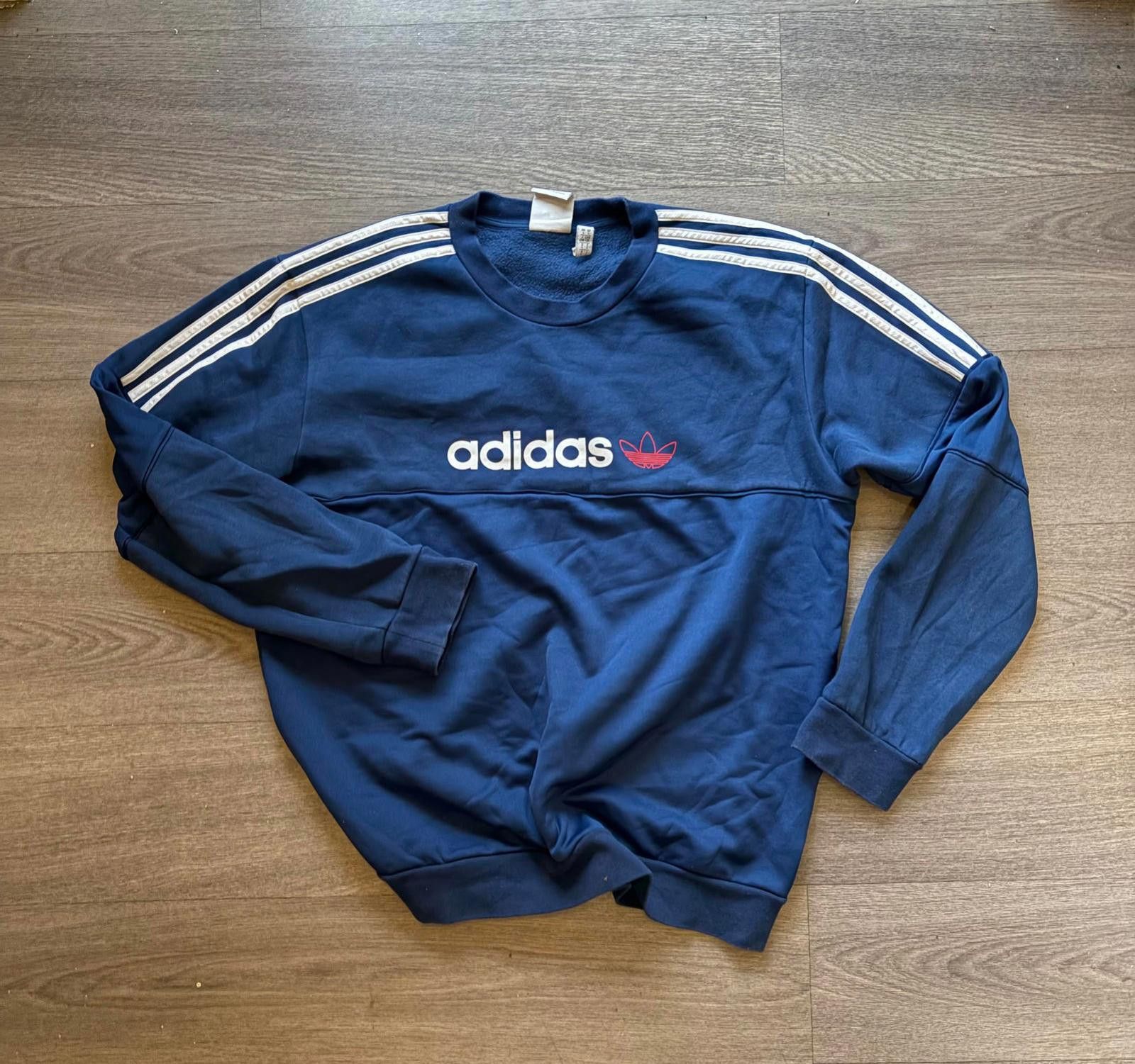 Adidas Adidas Navy Blue Crewneck Sweatshirt Size US L / EU 52-54 / 3 - 1 Thumbnail