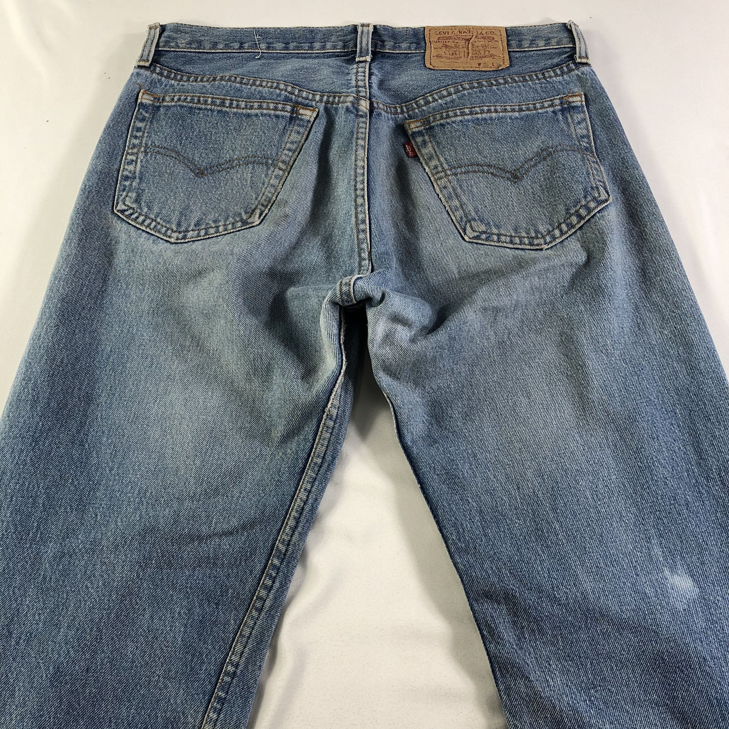 Levi's 80s Vintage Blue Wash Levis 501 Jeans-JM3719 Size US 33 - 5 Thumbnail