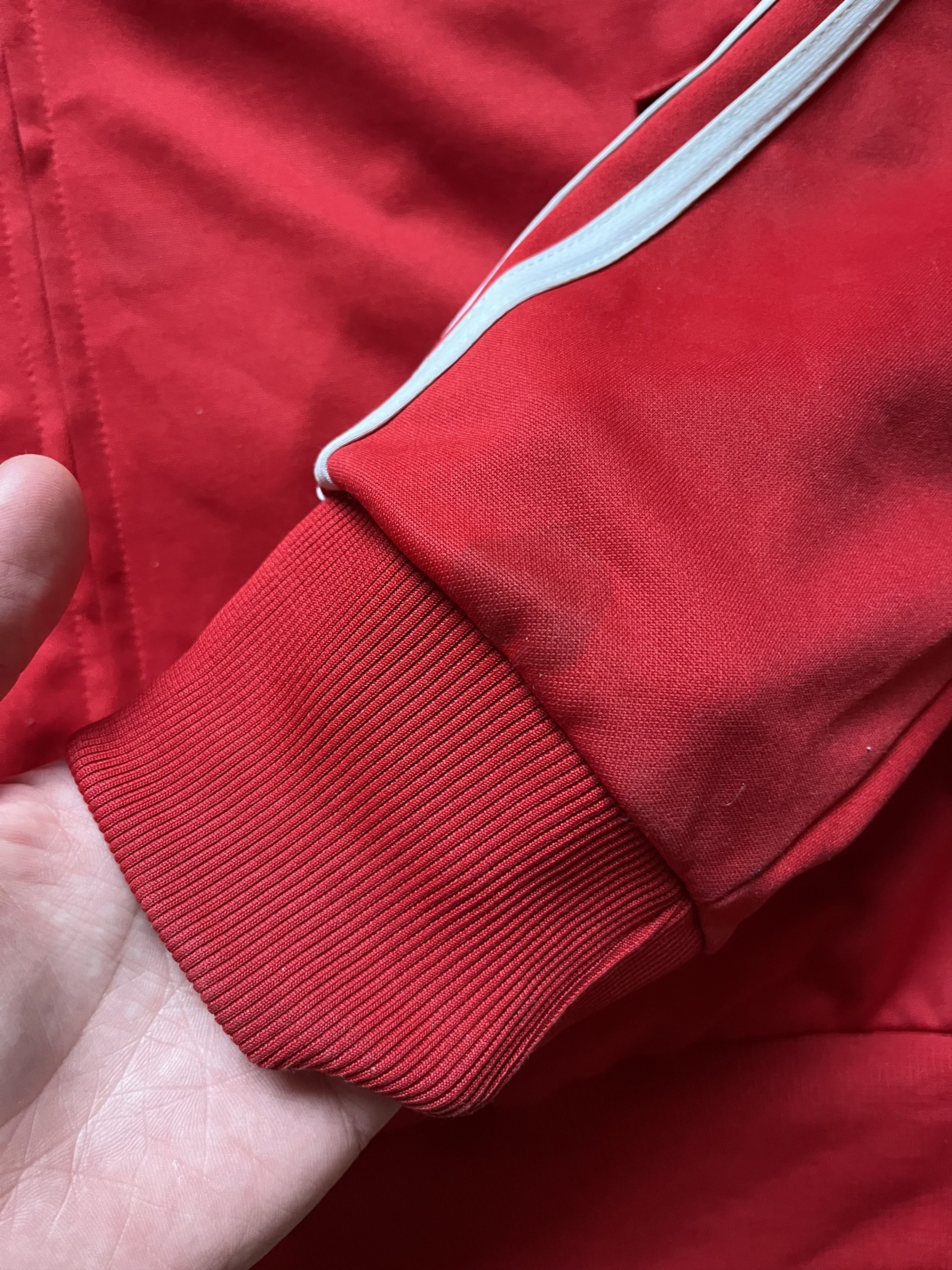 Adidas Vintage Adidas Firebird Zip Track Jacket Red White Stripes Size US L / EU 52-54 / 3 - 7 Thumbnail