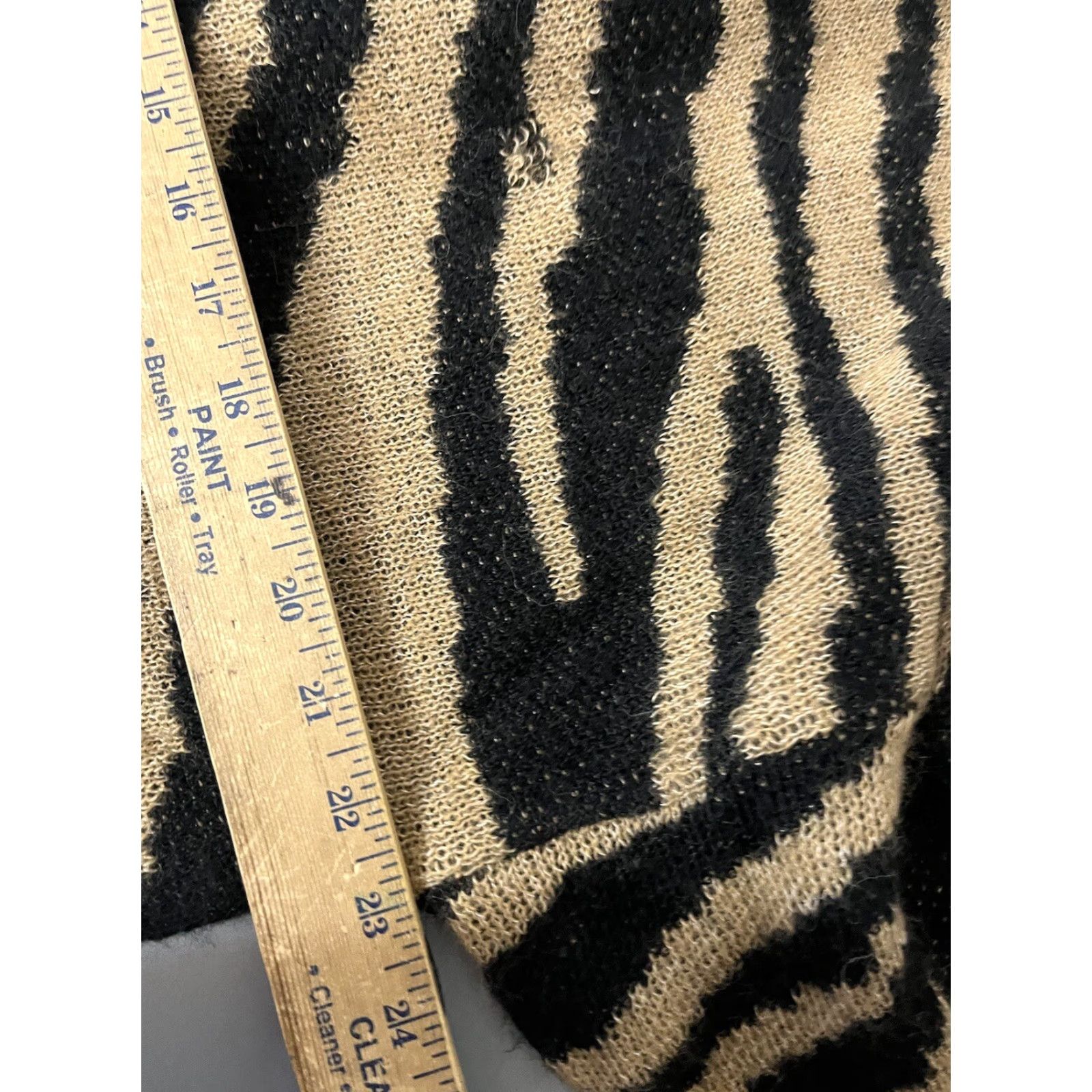 American Eagle Outfitters American Eagle Sweater Women Small Brown Animal Print Wool Blend Pullover Size S / US 4 / IT 40 - 5 Thumbnail