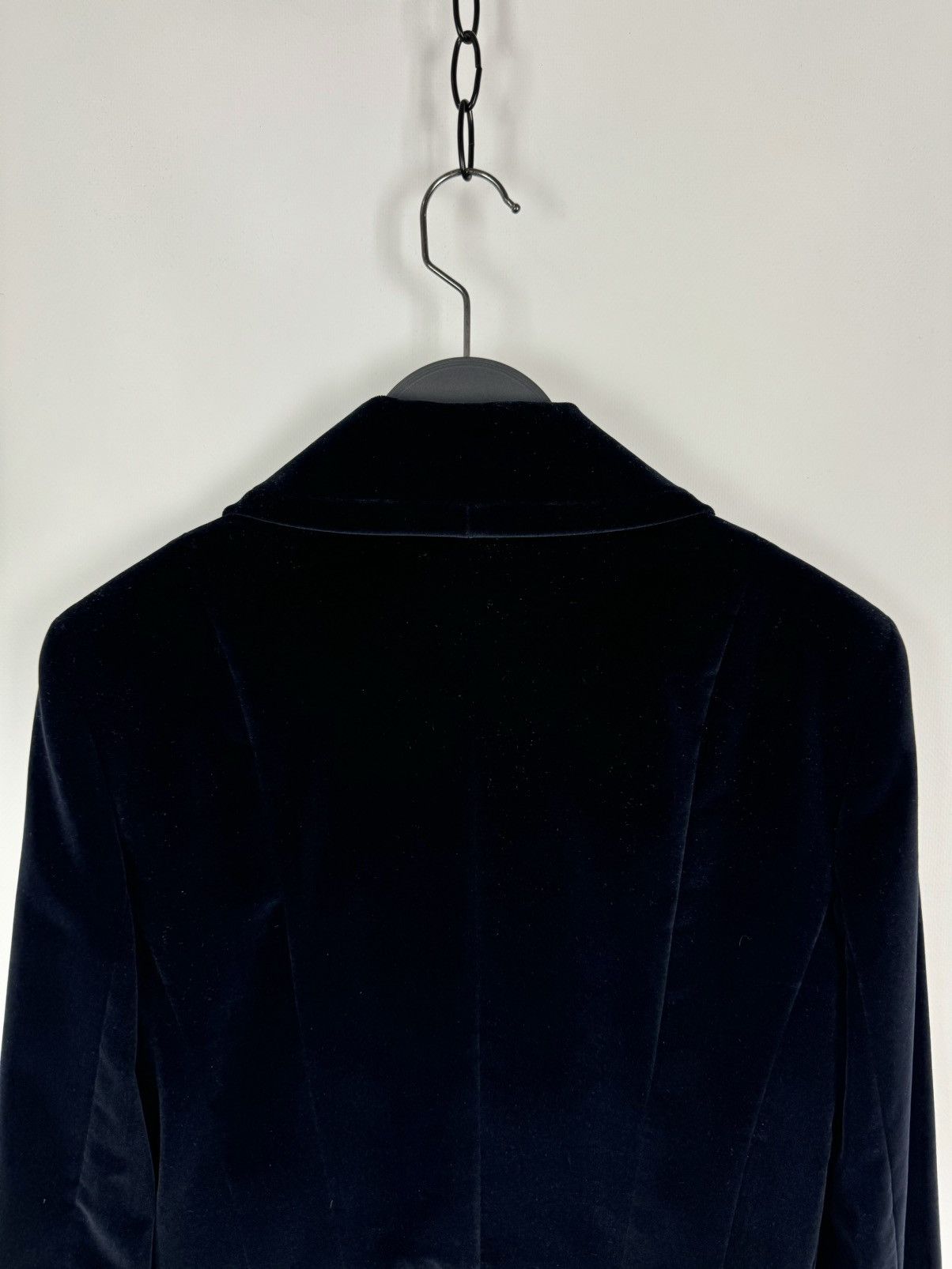 Christian Dior Monsieur 1990s Vintage Christian Dior Pleated Velvet Blazer Jacket Size M / US 6-8 / IT 42-44 - 11 Thumbnail