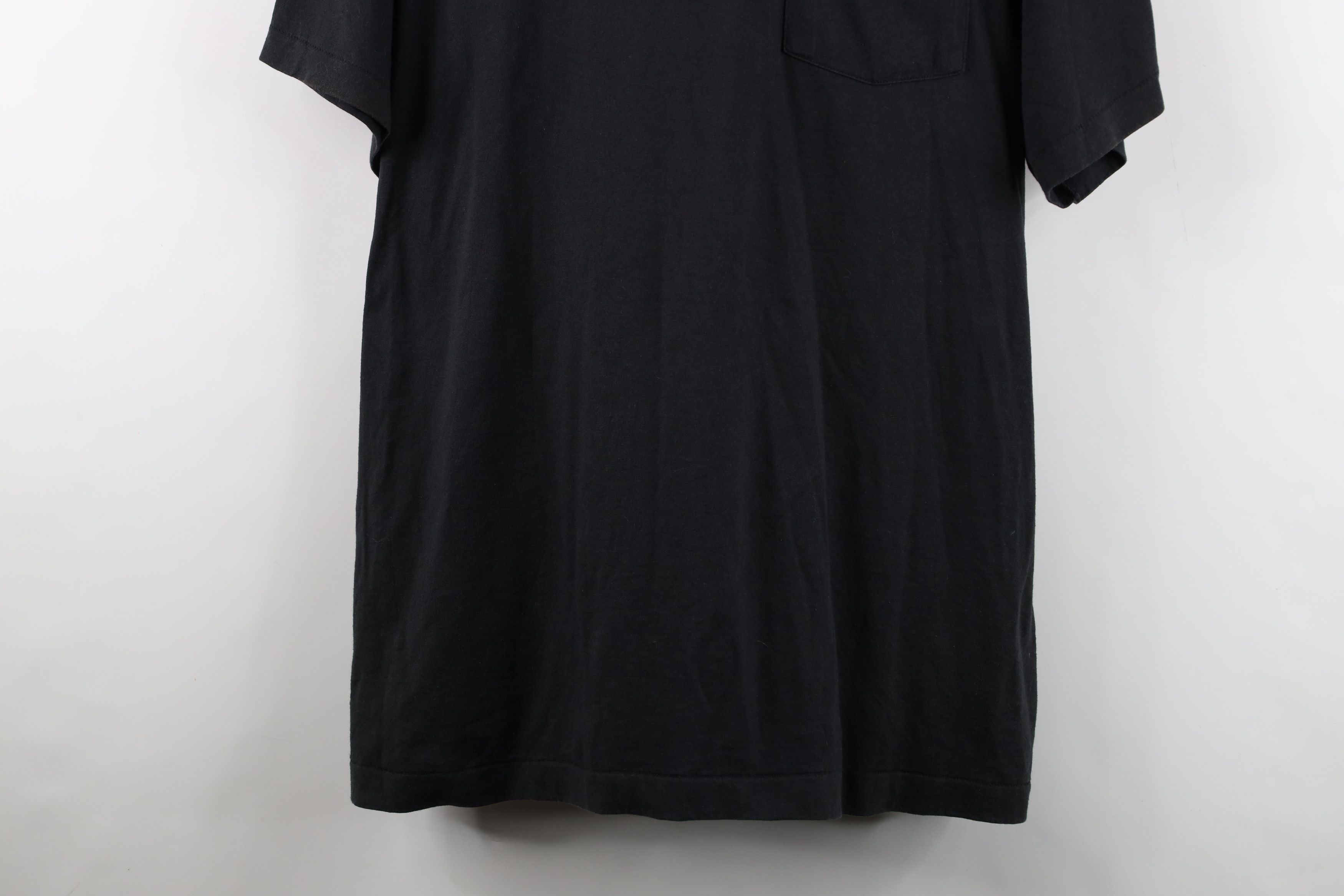 Vintage Vintage 90s Streetwear Heavyweight Pocket T-Shirt Black USA Size US XXL / EU 58 / 5 - 3 Thumbnail