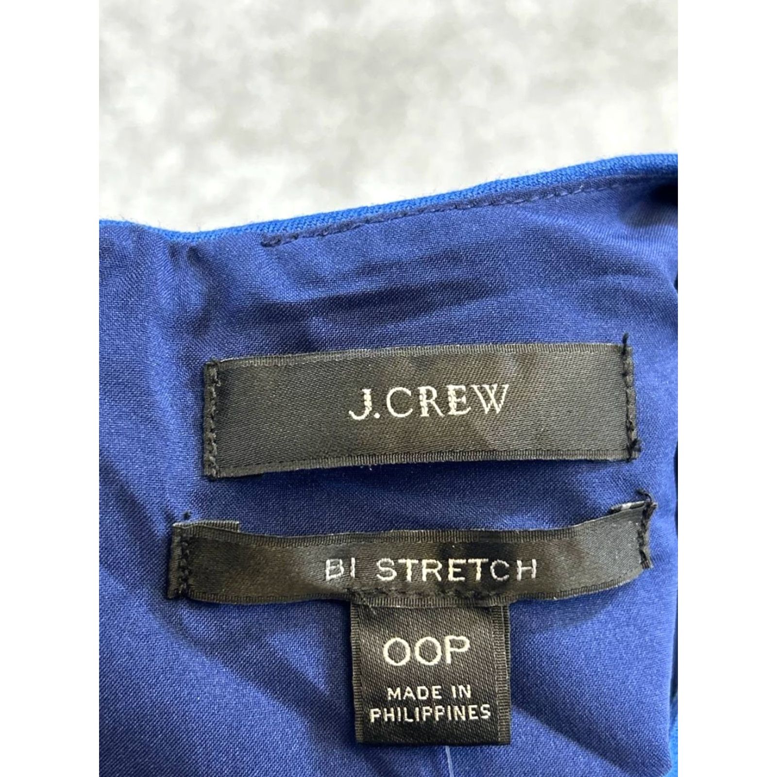 J.Crew J.Crew Dress Womens 00 P Blue Cotton Blend Blouson Knee Length Dress Color Blue Blouson Womens 00 P Petite Size XXS / US 00 / IT 34 - 3 Thumbnail
