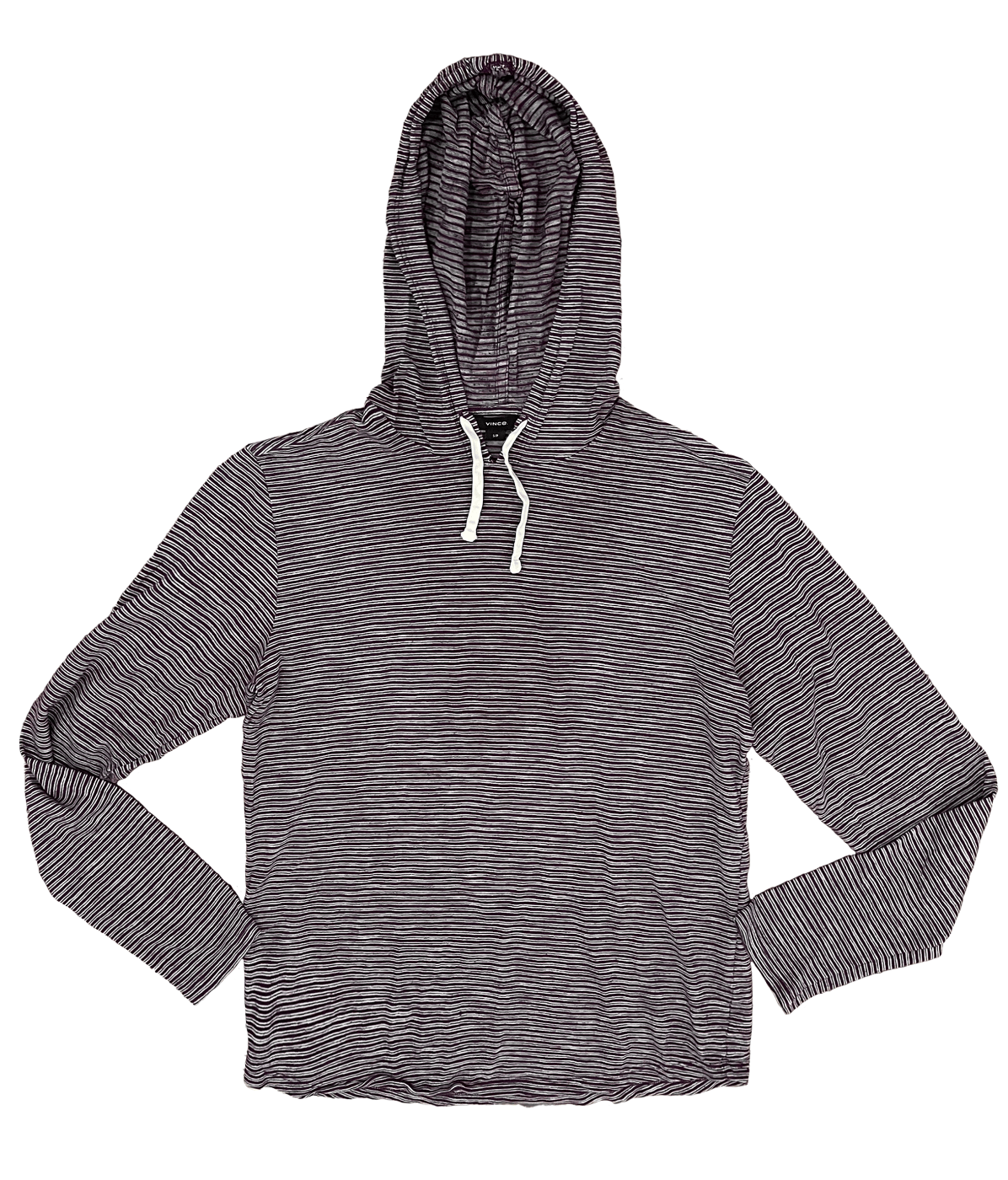 Vince Mens Vince Striped Slub Popover Hoodie Size US S / EU 44-46 / 1 - 4 Thumbnail