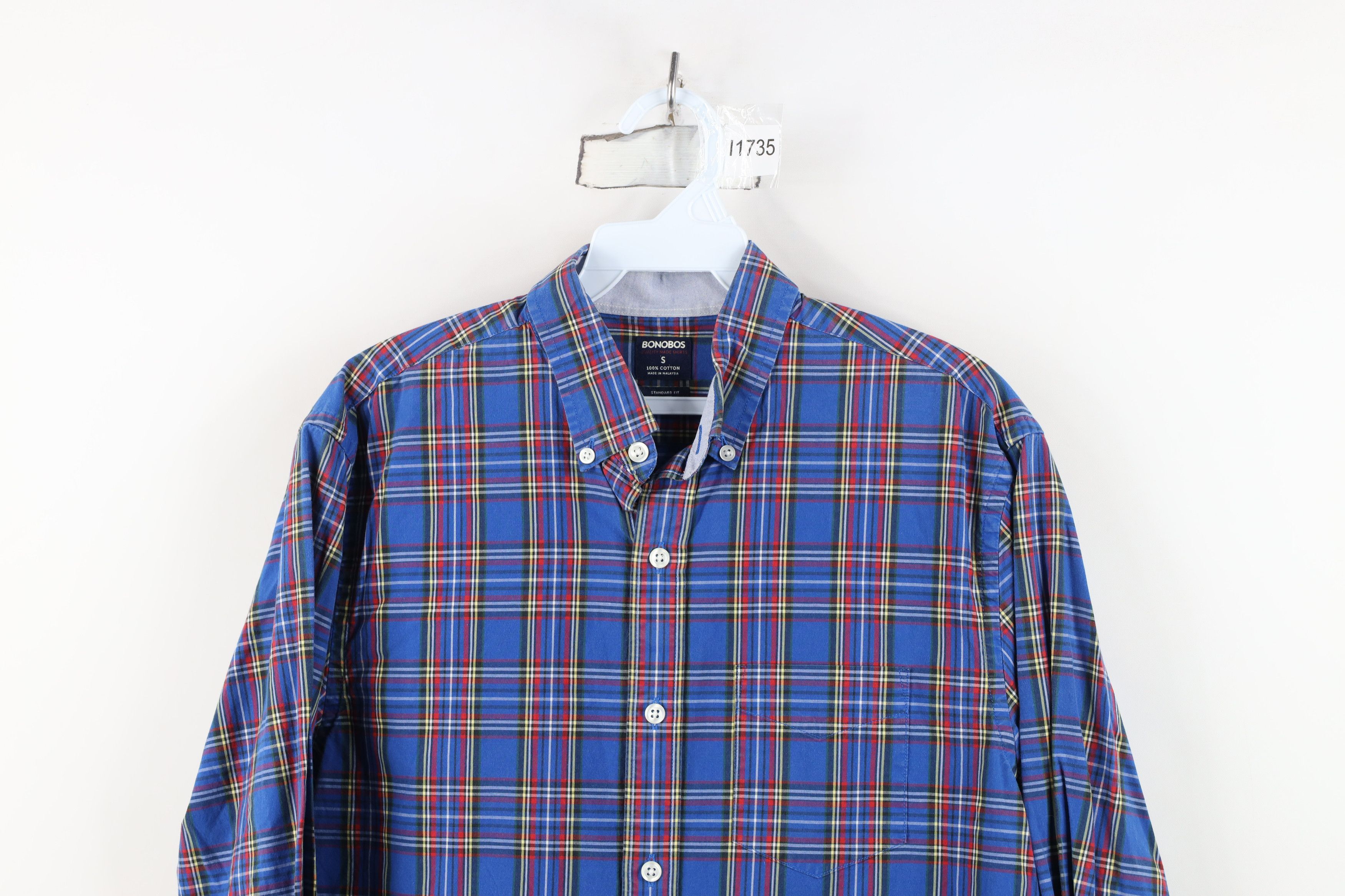 Bonobos Bonobos Fit Rainbow Plaid Collared Button Down Shirt Size US S / EU 44-46 / 1 - 2 Thumbnail