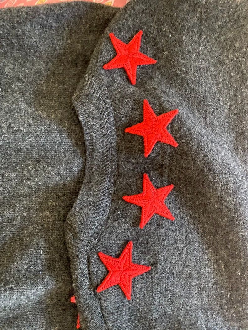 Givenchy Givenchy Star Knit Sweater, Deep Gray, Men's, Size M Size US M / EU 48-50 / 2 - 4 Thumbnail