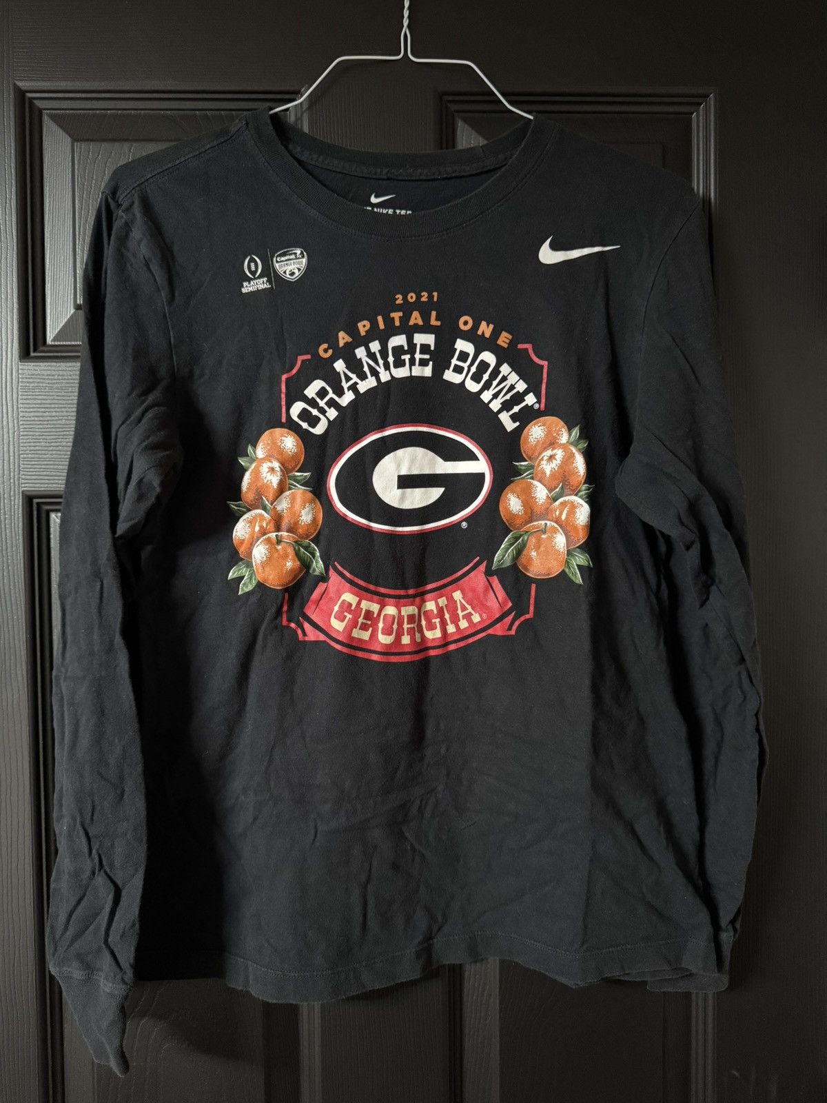 Nike Nike Georgia Bulldogs 2021 Orange Bowl LS T-Shirt Size US S / EU 44-46 / 1 - 1 Thumbnail