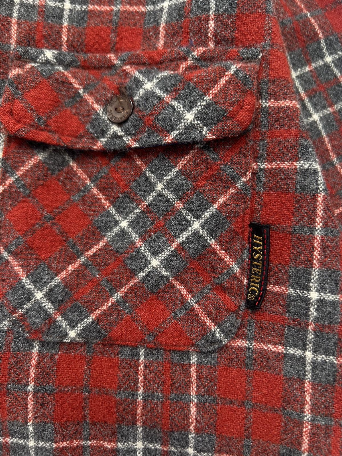 Hysteric Glamour 00’s HYSTERIC GLAMOUR HEAVY WOOL FLANNEL CHECK TIMBER SHIRT Size US M / EU 48-50 / 2 - 3 Thumbnail
