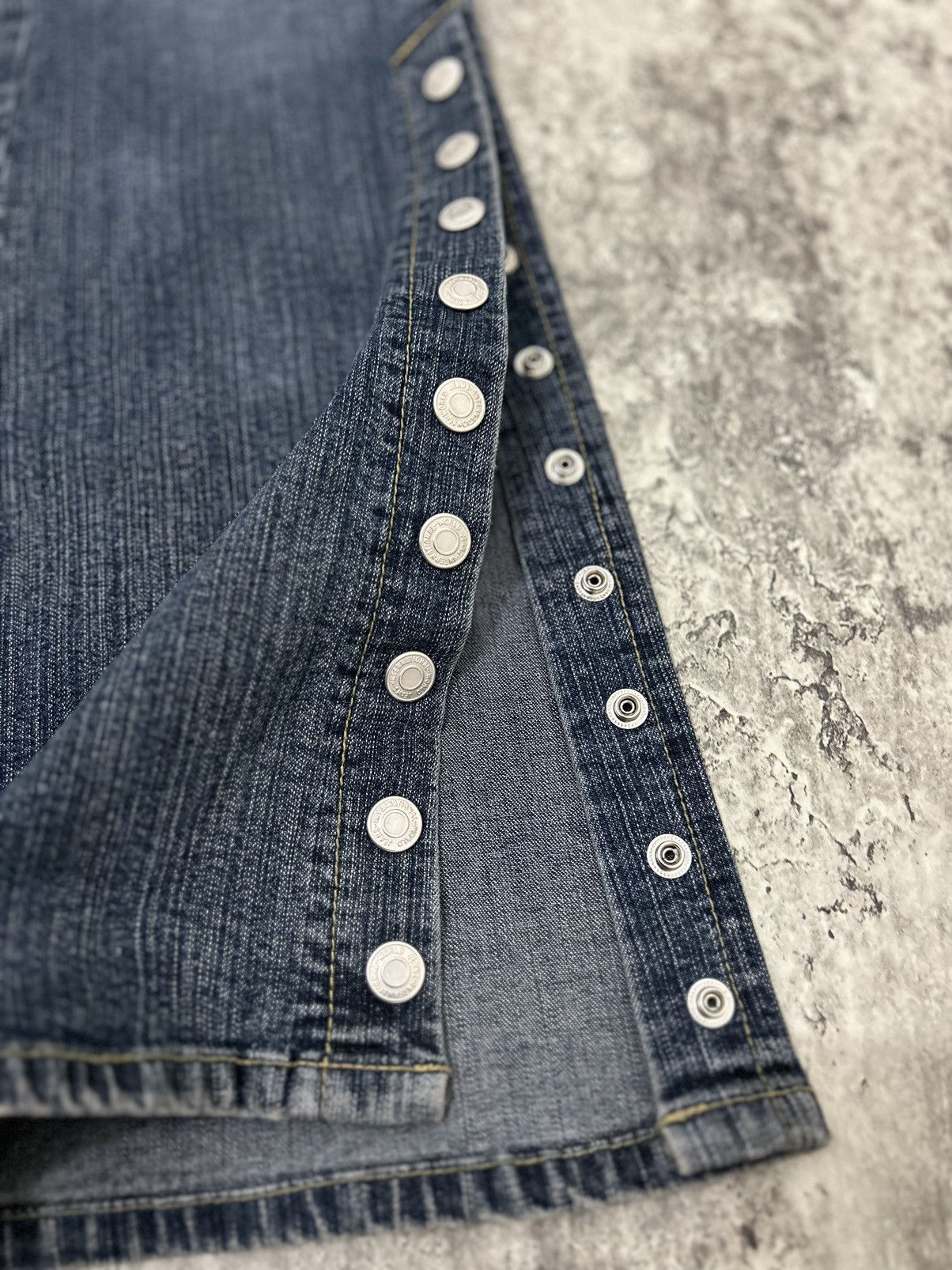 14th Addiction × If Six Was Nine × Le Grande Bleu (L.G.B.) Bootcut Multipocket Button Side Flare Oririn Jeans Size US 28 / EU 44 - 7 Thumbnail