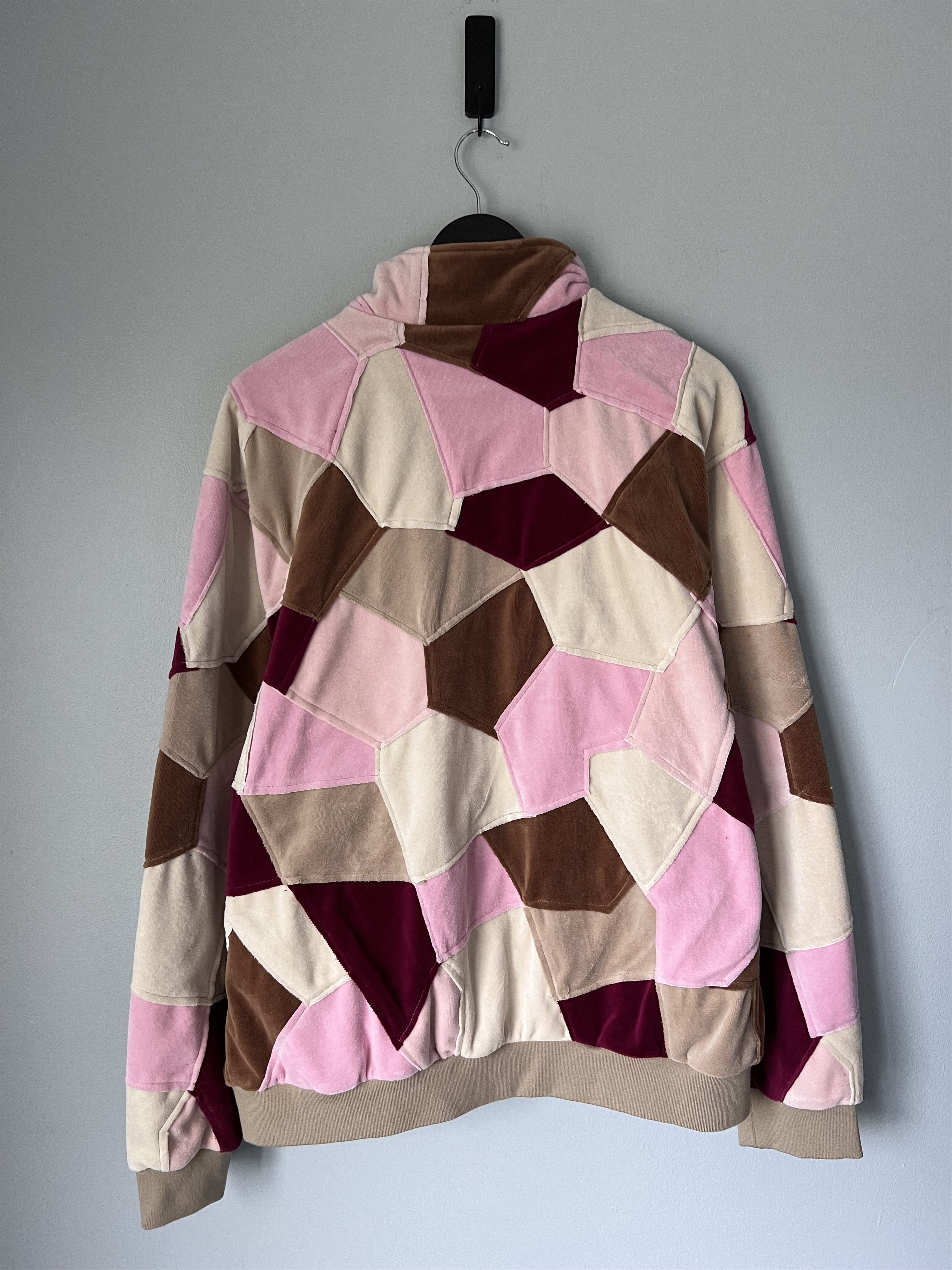 Supreme Supreme Patchwork Velour Track Jacket in Tan Size US L / EU 52-54 / 3 - 5 Thumbnail
