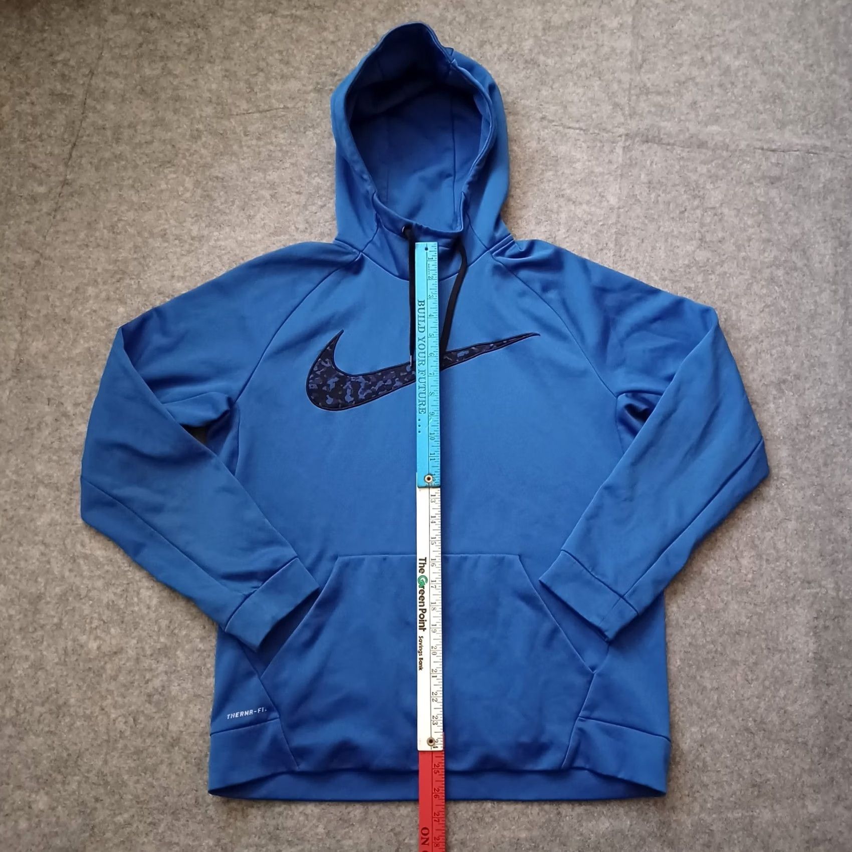 Nike Nike Hoodie Mens Large Blue Therma Fit Pull Over Long Sleeve Swoosh Logo Regular Fit Size US L / EU 52-54 / 3 - 7 Thumbnail