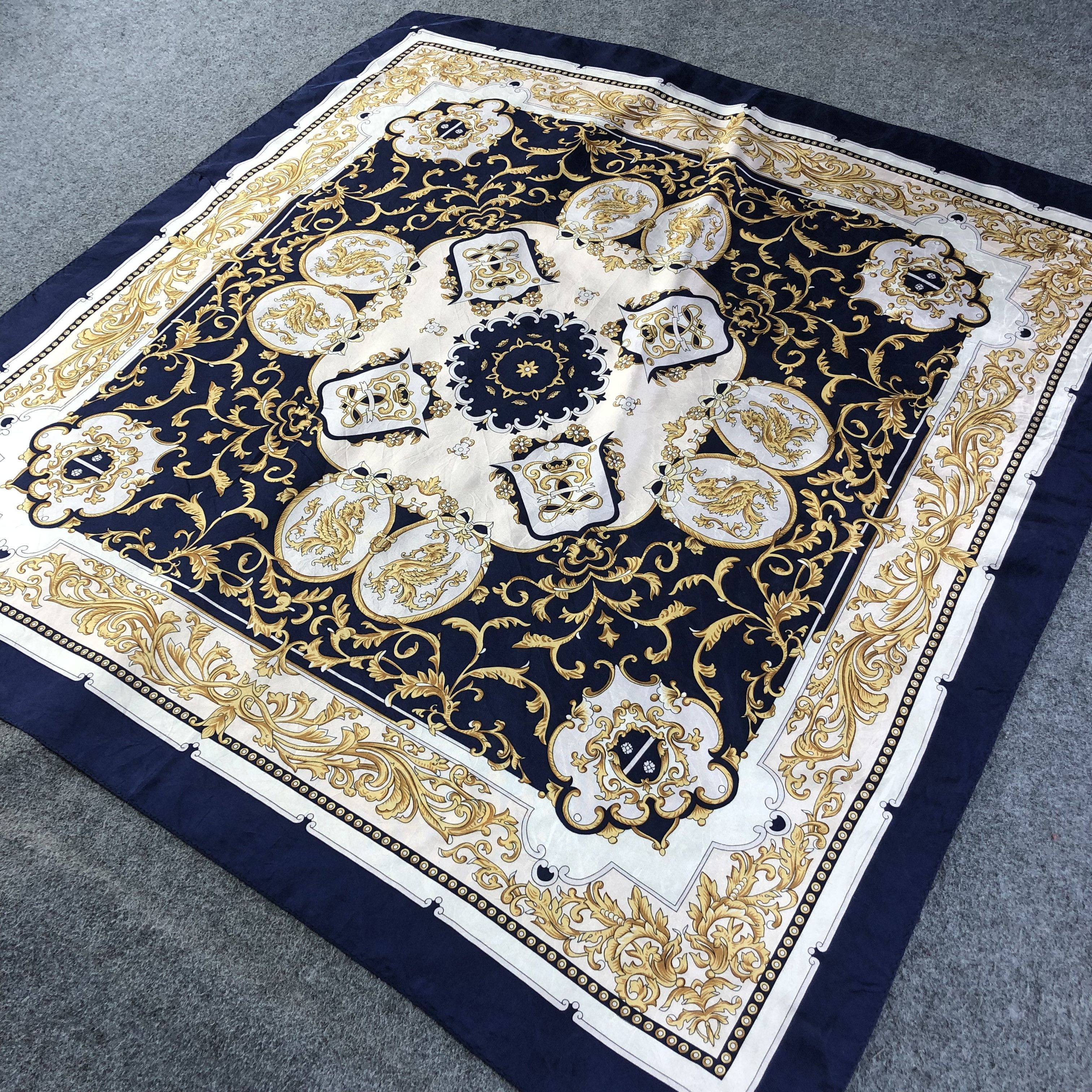 Japanese Brand Luxury Baroque Silk Scarf M778 Size ONE SIZE - 2 Thumbnail
