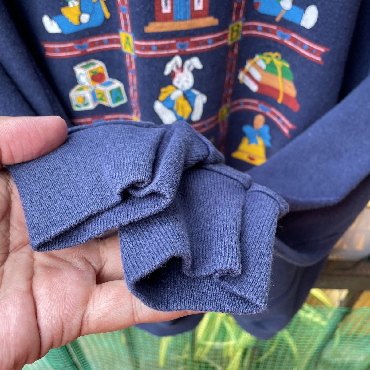 Hanes × Vintage 🔥Vintage 80s Hanes Pop Art Teddy Bear Gift Sweatshirts Size US M / EU 48-50 / 2 - 7 Thumbnail