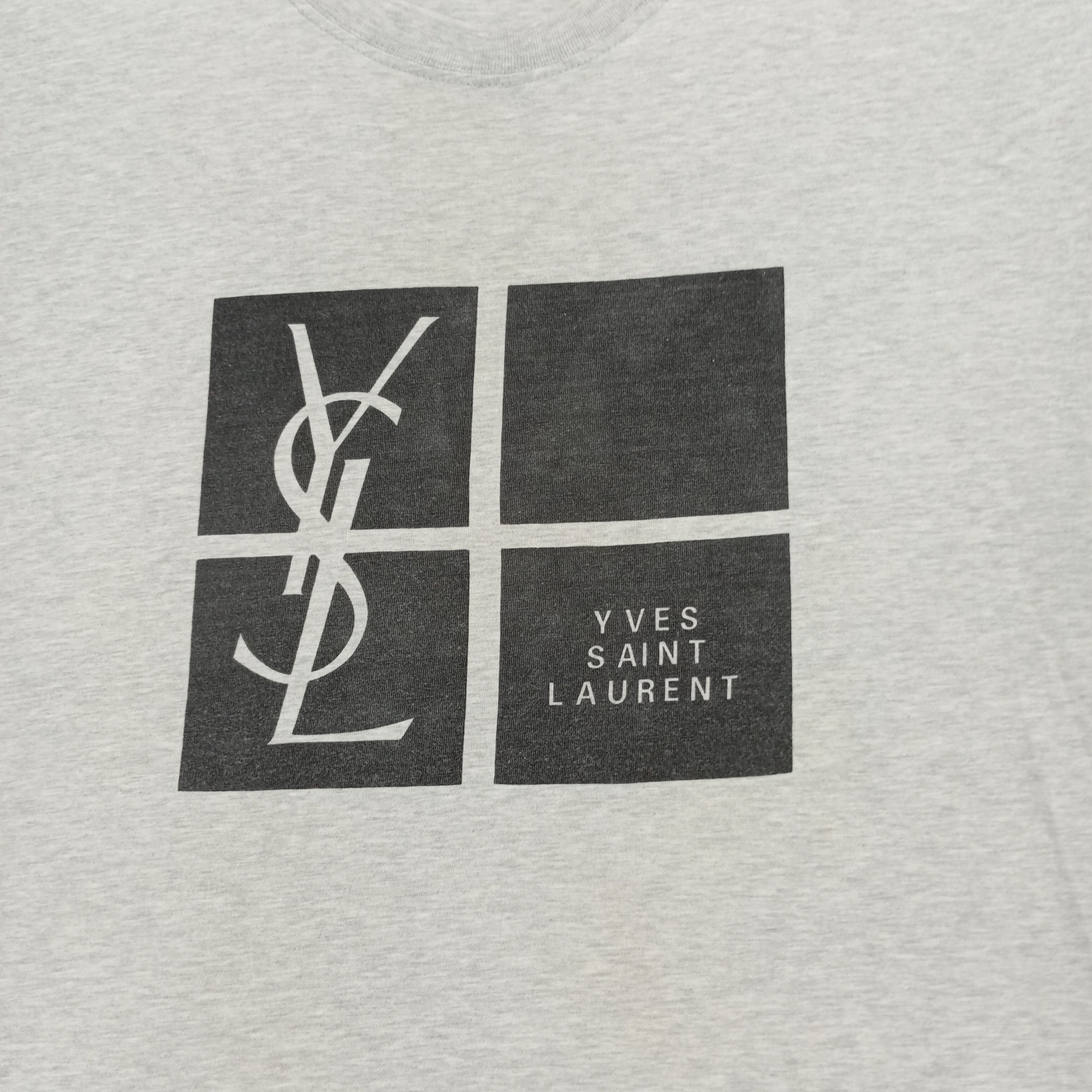 Vintage × Yves Saint Laurent Yves Saint Laurent YSL Logo Design Luxury Brand Tshirt Size US L / EU 52-54 / 3 - 2 Thumbnail