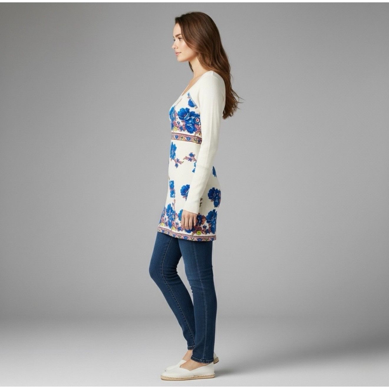 Free People RARE VTG Free People Floral Crochet-Lace Shoulder Tunic Top Size S / US 4 / IT 40 - 9 Thumbnail