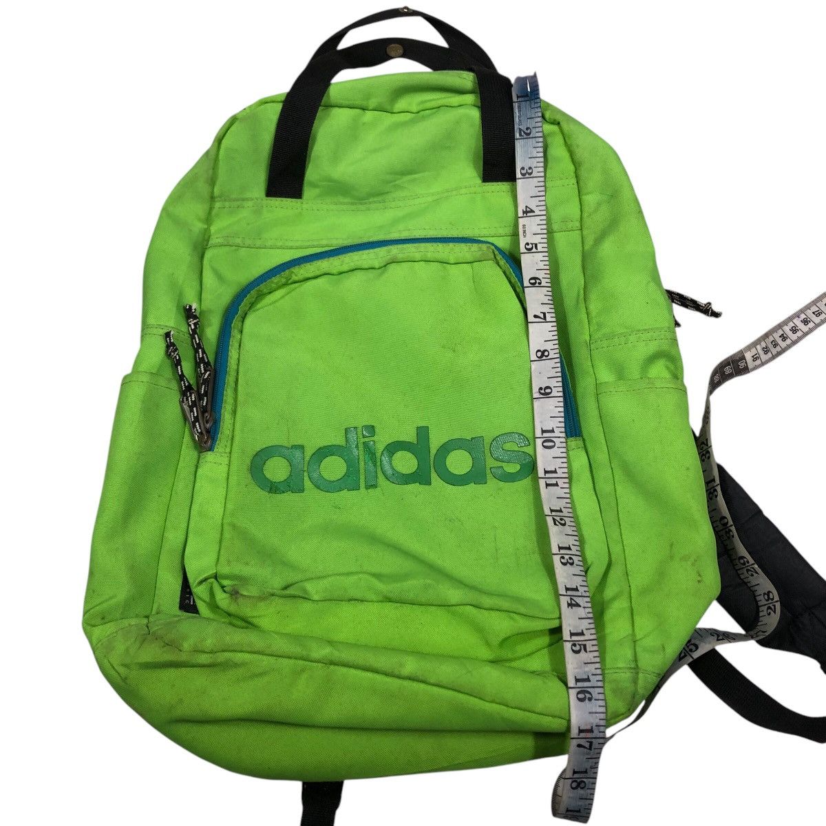 Adidas 📌Vintage Bag Pack Adidas Cordura Fabric Big Logo Size ONE SIZE - 15 Thumbnail