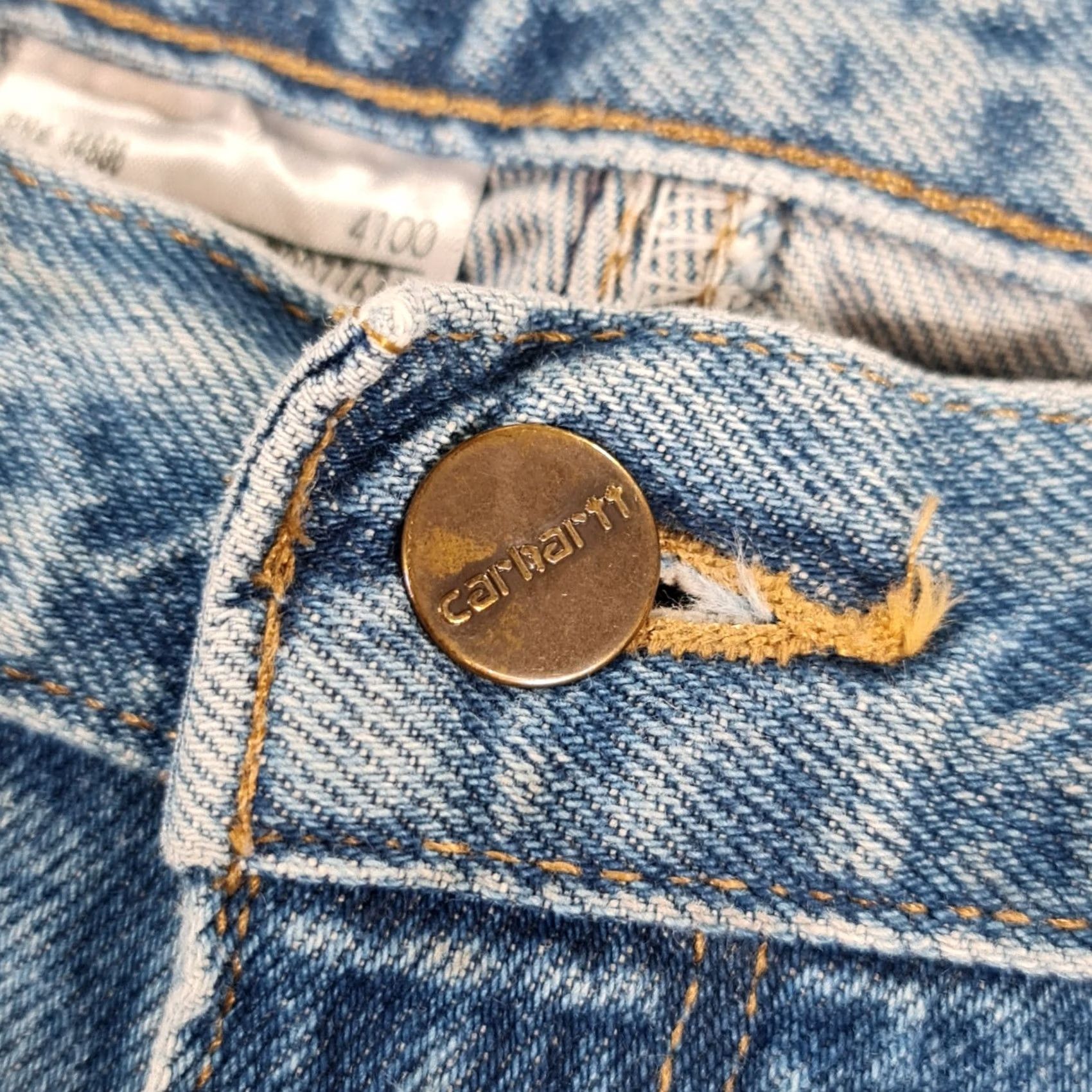 Carhartt VINTAGE Carhartt Jeans Mens Blue W38 L30 Relaxed Tapered Fit Workwear Denim Size US 38 / EU 54 - 3 Thumbnail