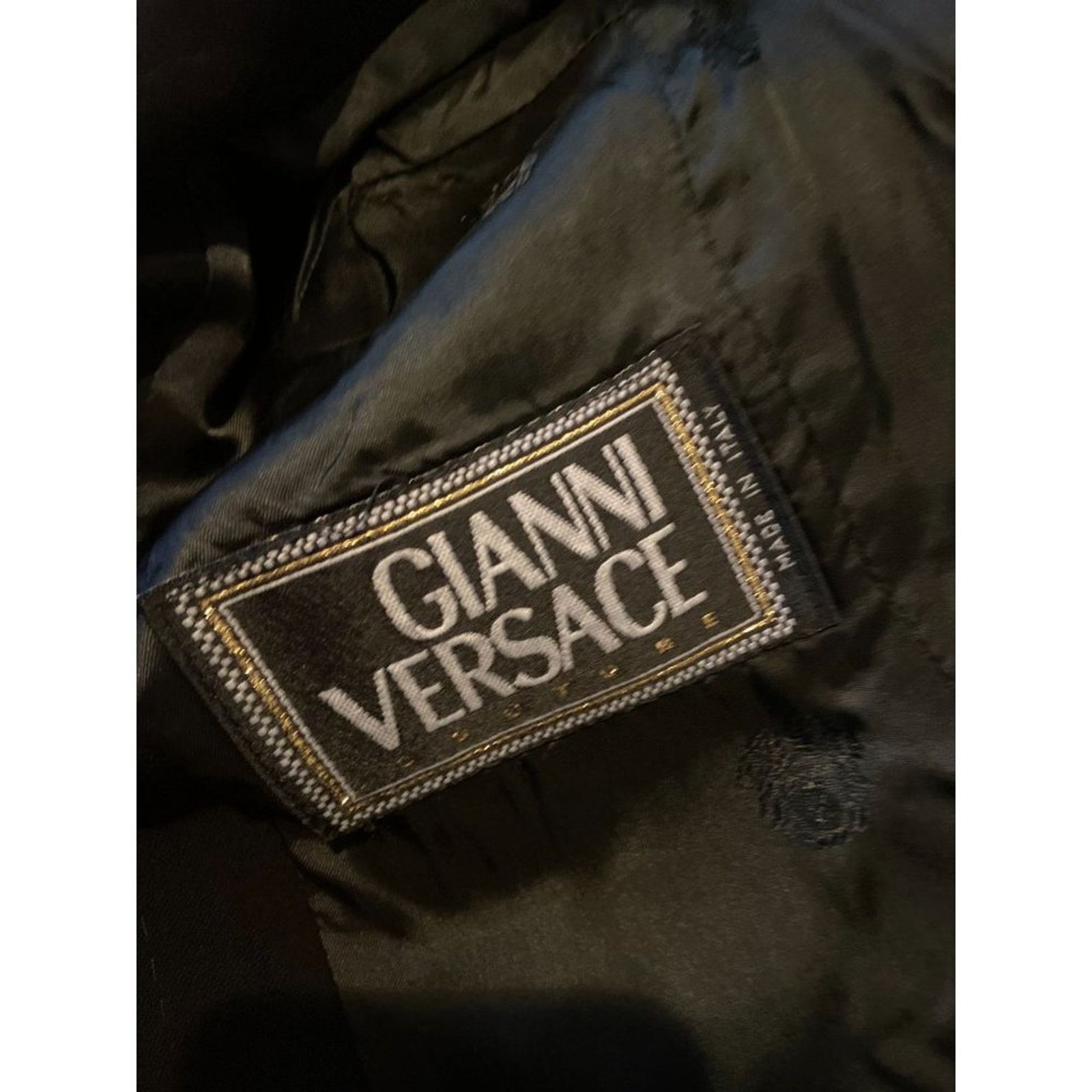 Versace Ladies 40 Italy Gianni Versace Couture Black Beaded Jacket Size L / US 10 / IT 46 - 5 Thumbnail
