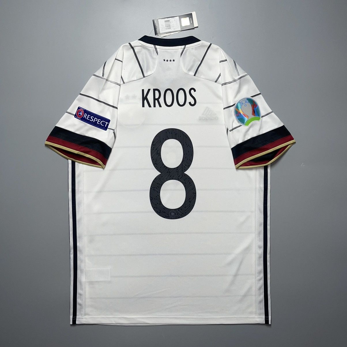 Adidas GERMANY ADIDAS 2020 EURO FOOTBALL HOME JERSEY #8 KROOS Size US L / EU 52-54 / 3 - 1 Thumbnail