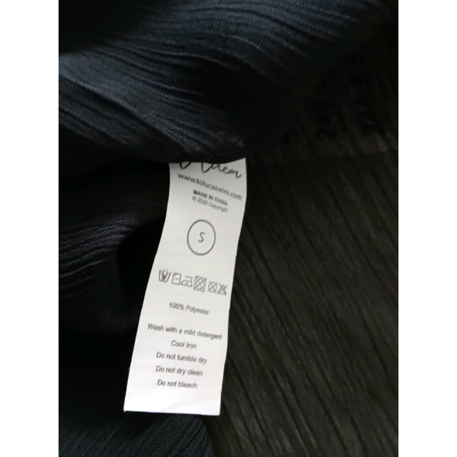 Vintage Toluca Swim Black Maxi Cowl Neck Sheer Dress - Womens - Size S - Beach Cover Up - Sleeveless - Long - Polyester Blended Fabric Size S / US 4 / IT 40 - 5 Thumbnail
