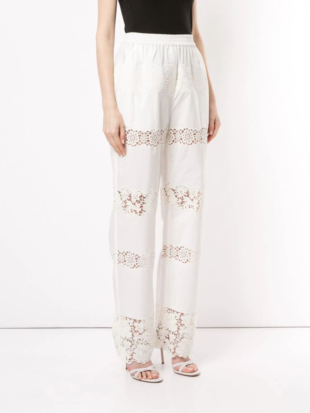 Dolce & Gabbana o1y0925 Sweatpant in Ivory Size 28" / US 6 / IT 42 - 2 Thumbnail