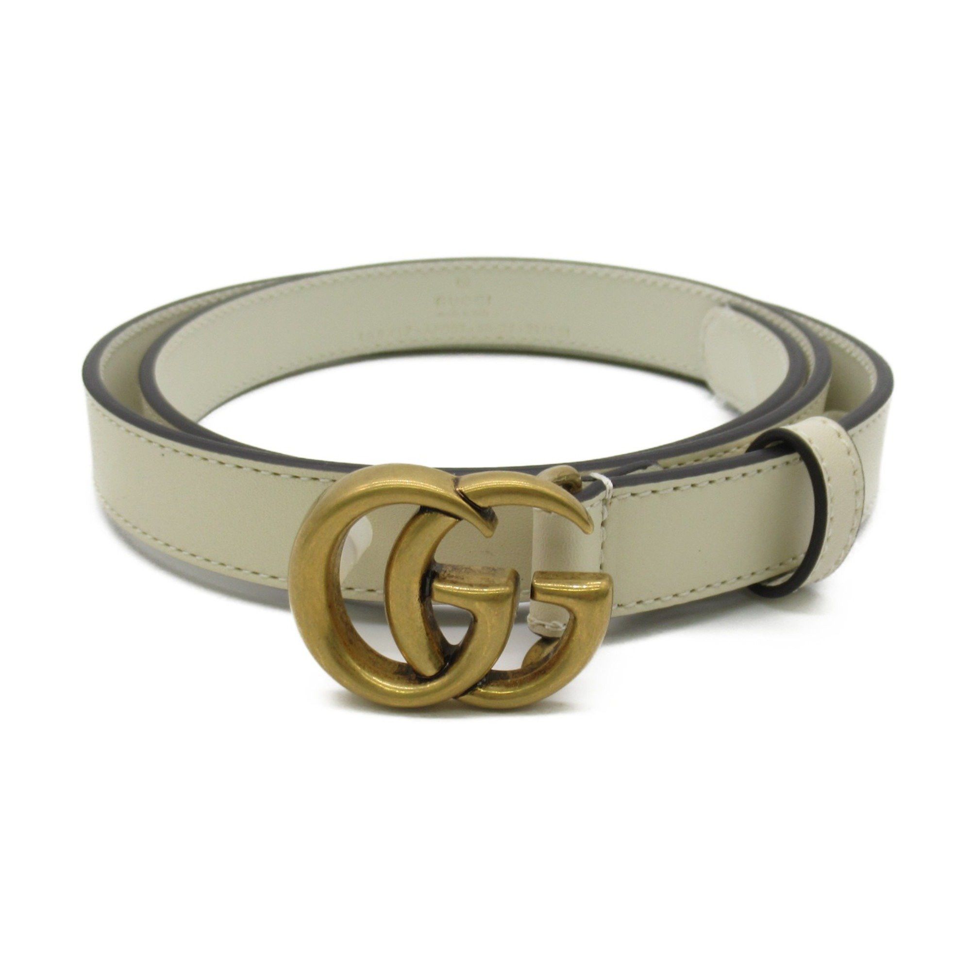image of Gucci Belt White Leather 409417Ap00T902280, Women's