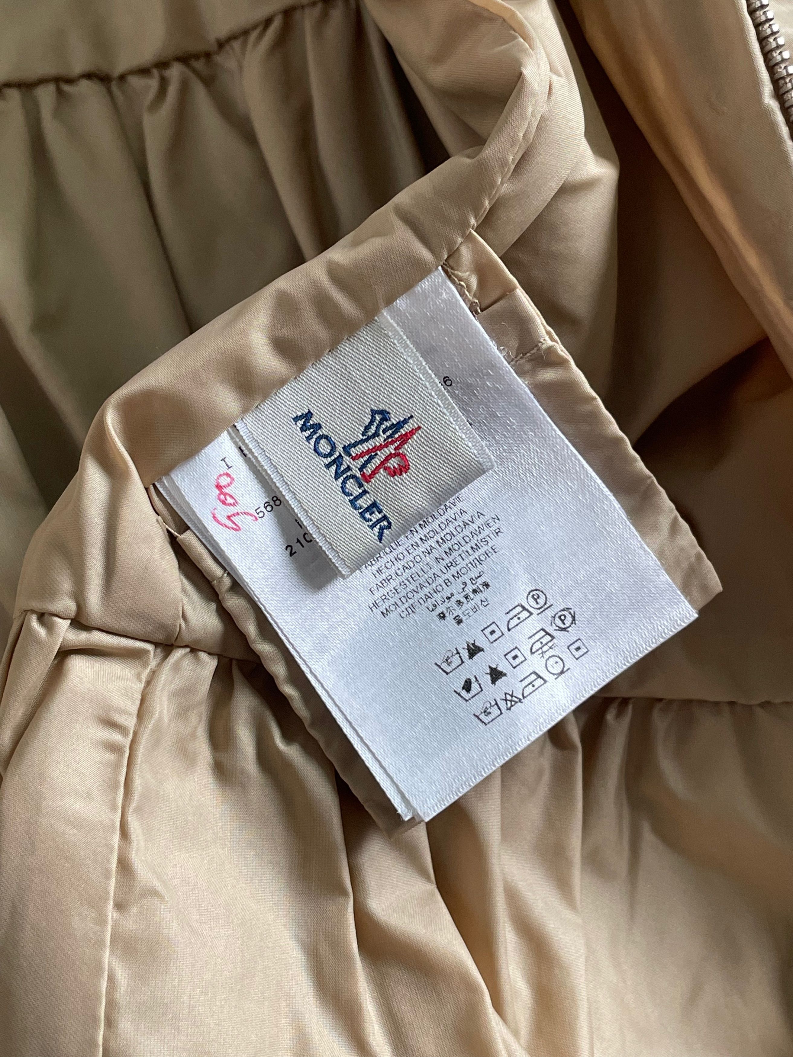 Moncler Moncler Women’s Beige Iridescent Nylon Quilted Light Jacket Size S / US 4 / IT 40 - 14 Thumbnail