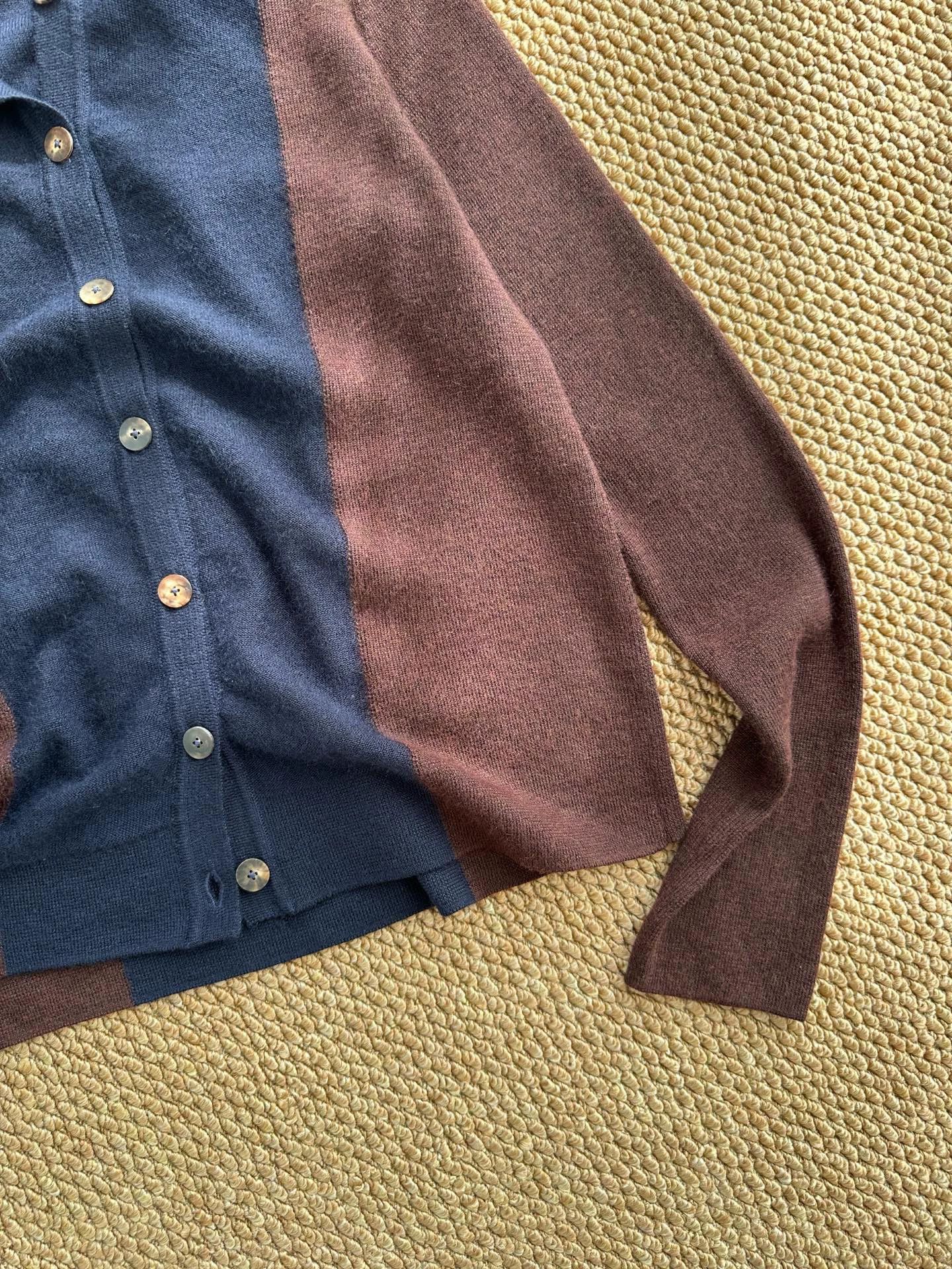 The Row THE ROW Slim Cashmere Knit Cardigan Women's Color Block S Size S / US 4 / IT 40 - 3 Thumbnail
