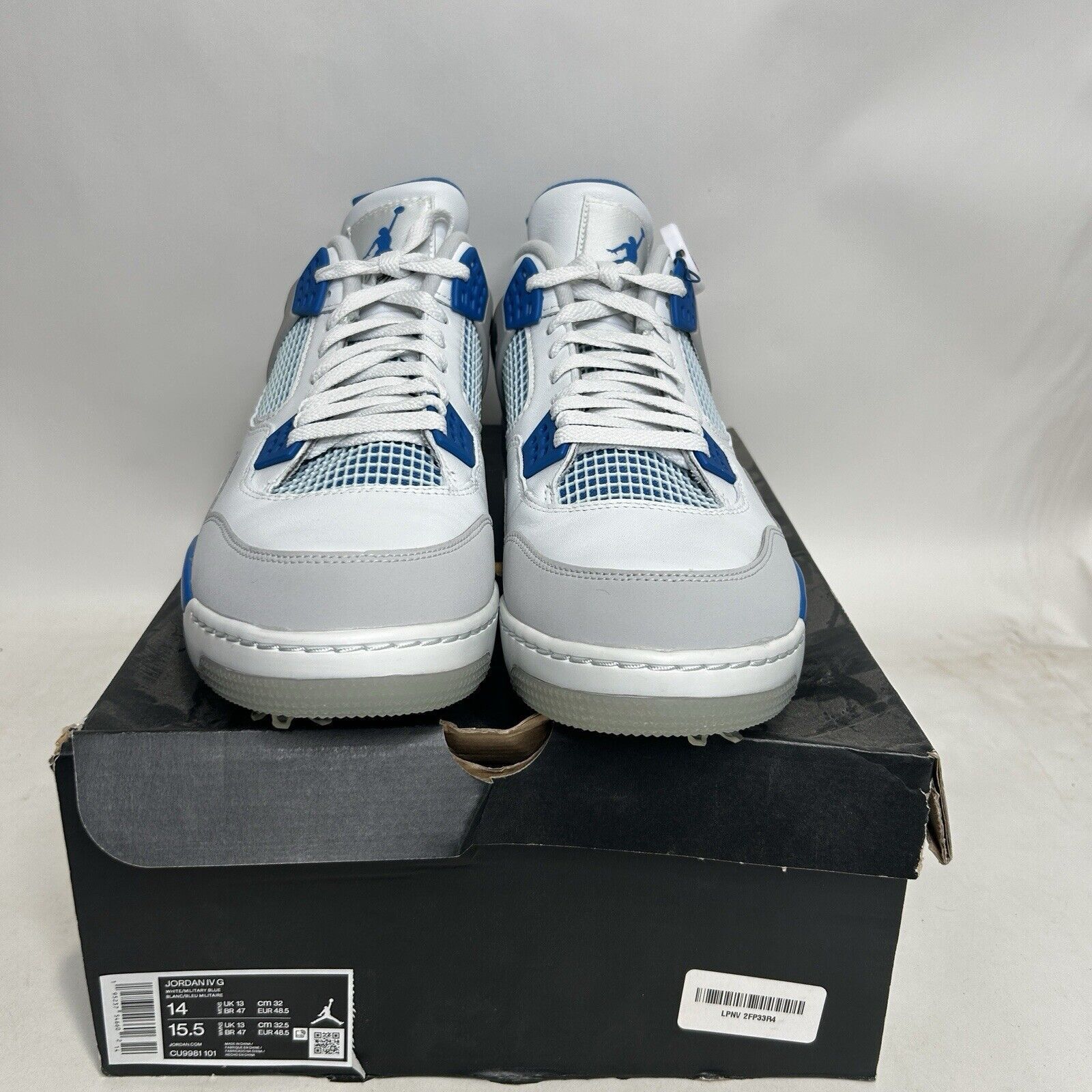 Nike Nike Shoes Air Jordan 4 Retro Golf “Military Blue” 2024 Size US 14 / EU 47 - 2 Thumbnail