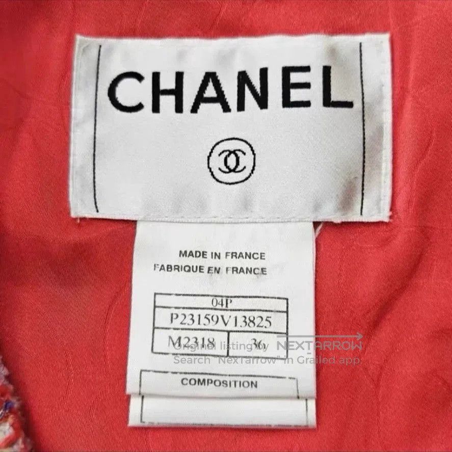 Chanel Chanel Vintage 04P Tweed Fringe Jacket. Size US XS / EU 42 / 0 - 4 Thumbnail