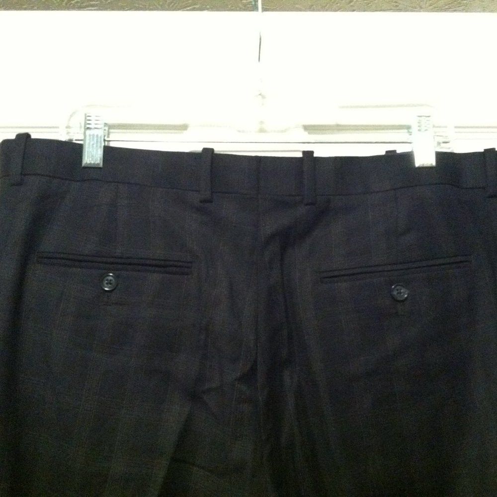 Perry Ellis PERRY ELLIS MEN'S 66%POLYESTER 32%VISCOSE DRESS PANTS 36/34 Size 36R - 4 Thumbnail