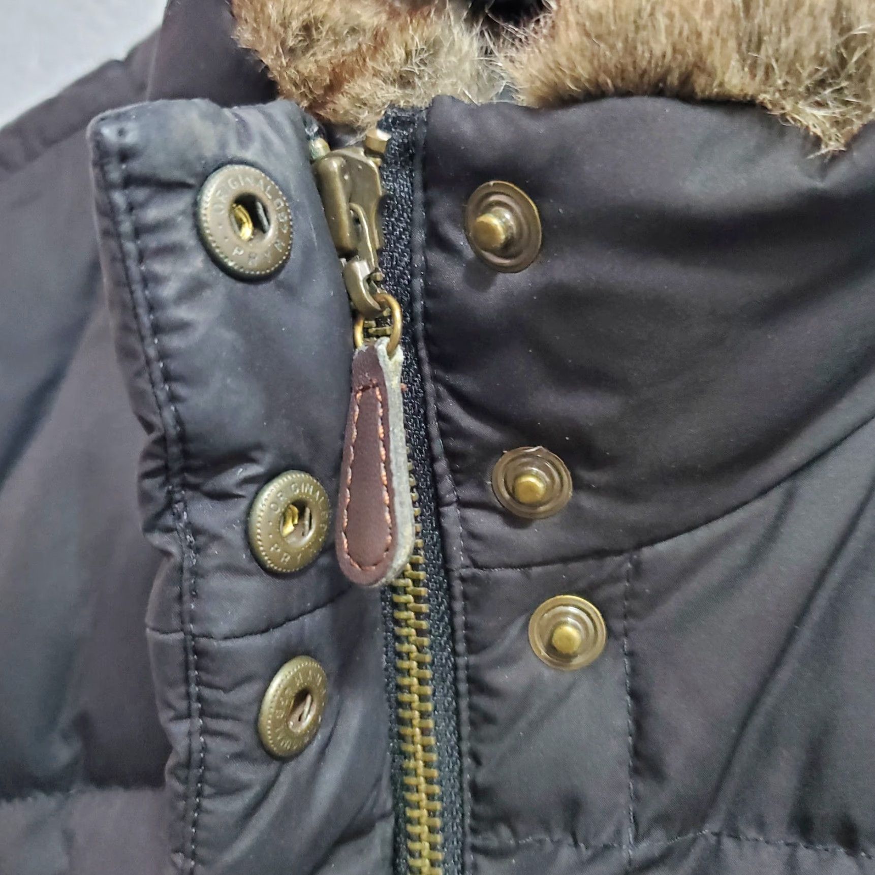 Eddie Bauer VINTAGE Eddie Bauer Vest Women Petite M Black Puffer Goose Down Faux Fur Trim Outdoor Size M / US 6-8 / IT 42-44 - 5 Thumbnail